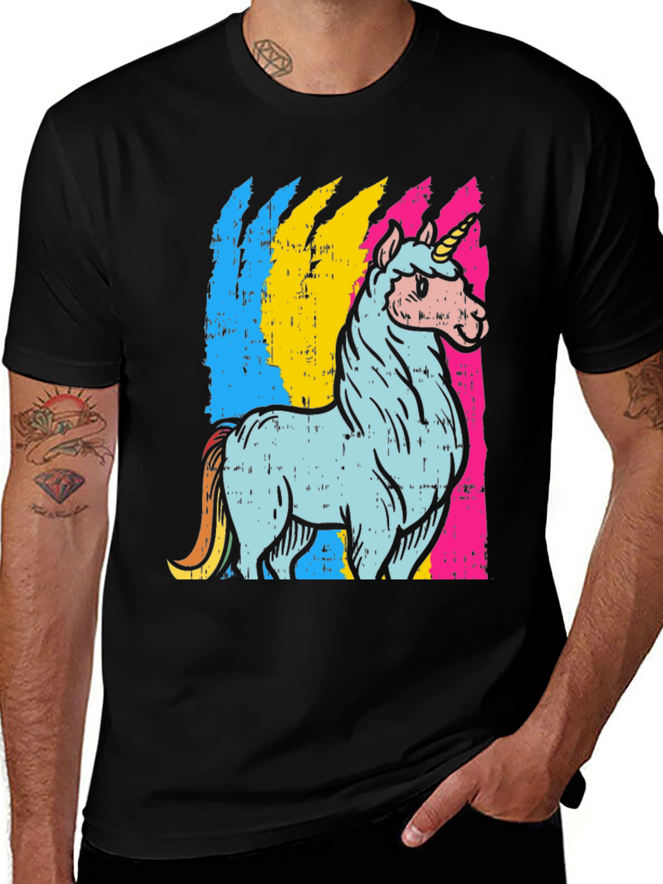 Variant 6 of Unicorn Rainbow Graphic T-Shirt