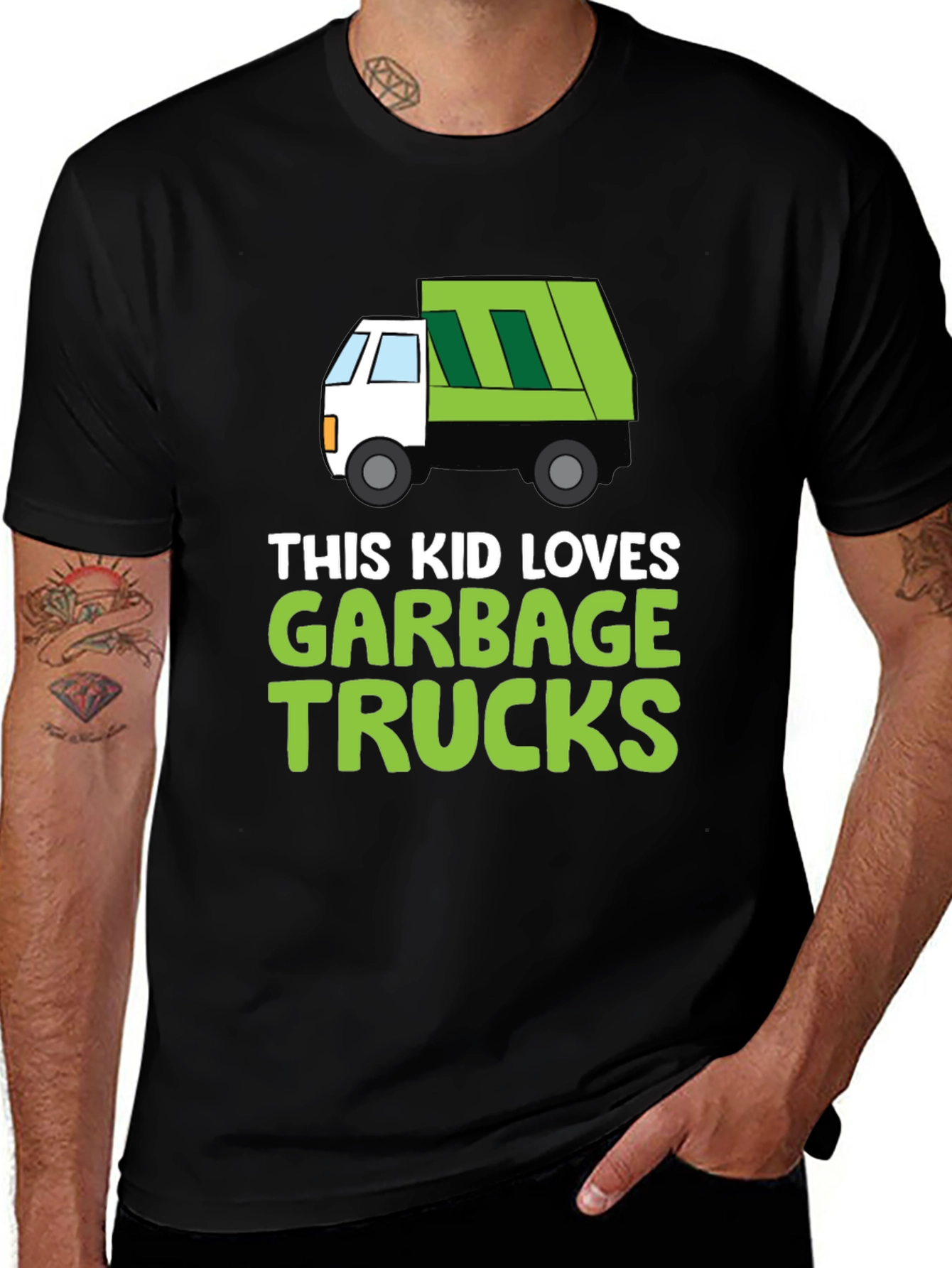 Kids Garbage Truck T-Shirt -  'This Kid Loves Garbage Trucks'