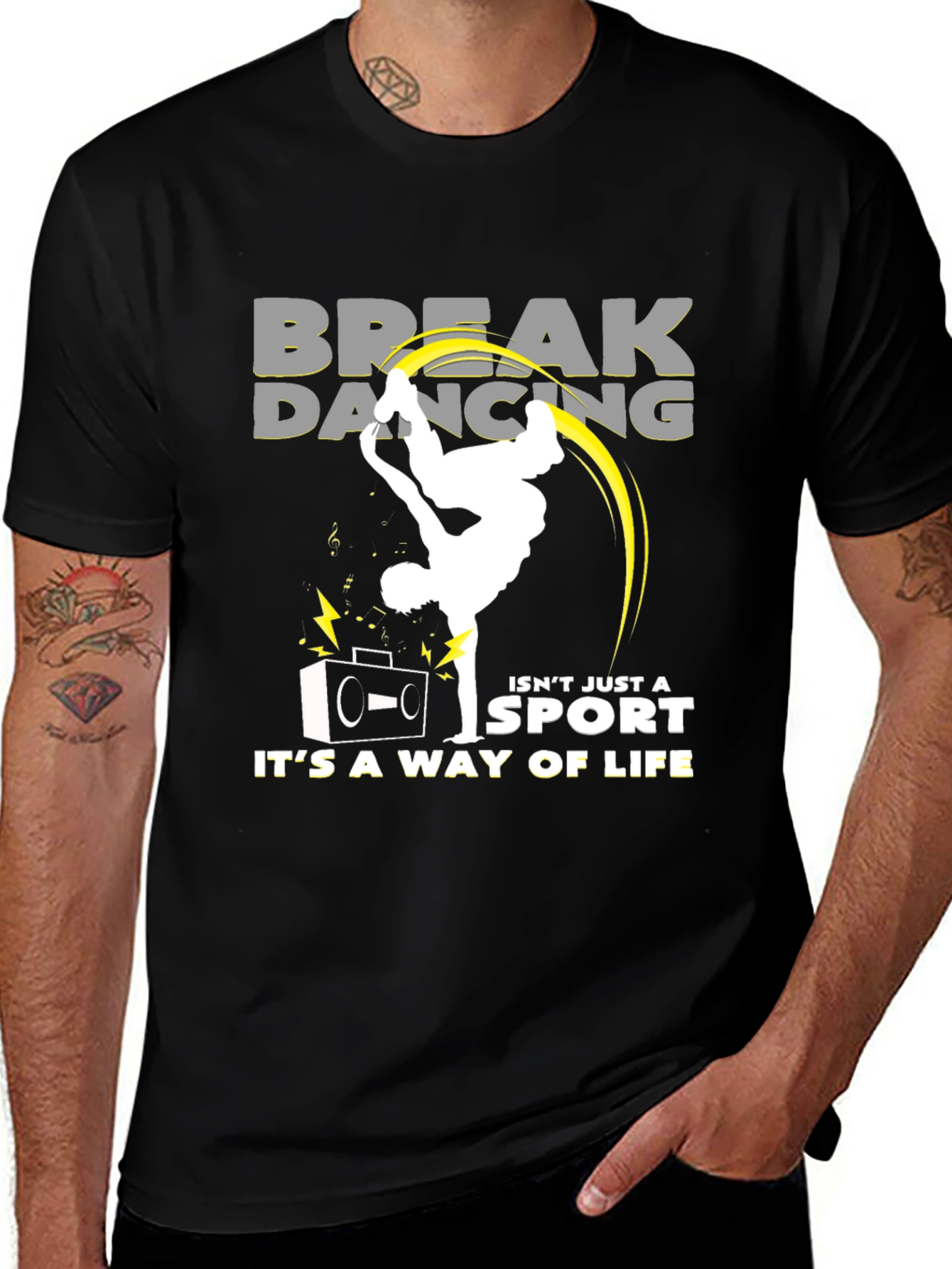 Variant 2 of Breakdancing Is A Way Of Life Graphic Tee