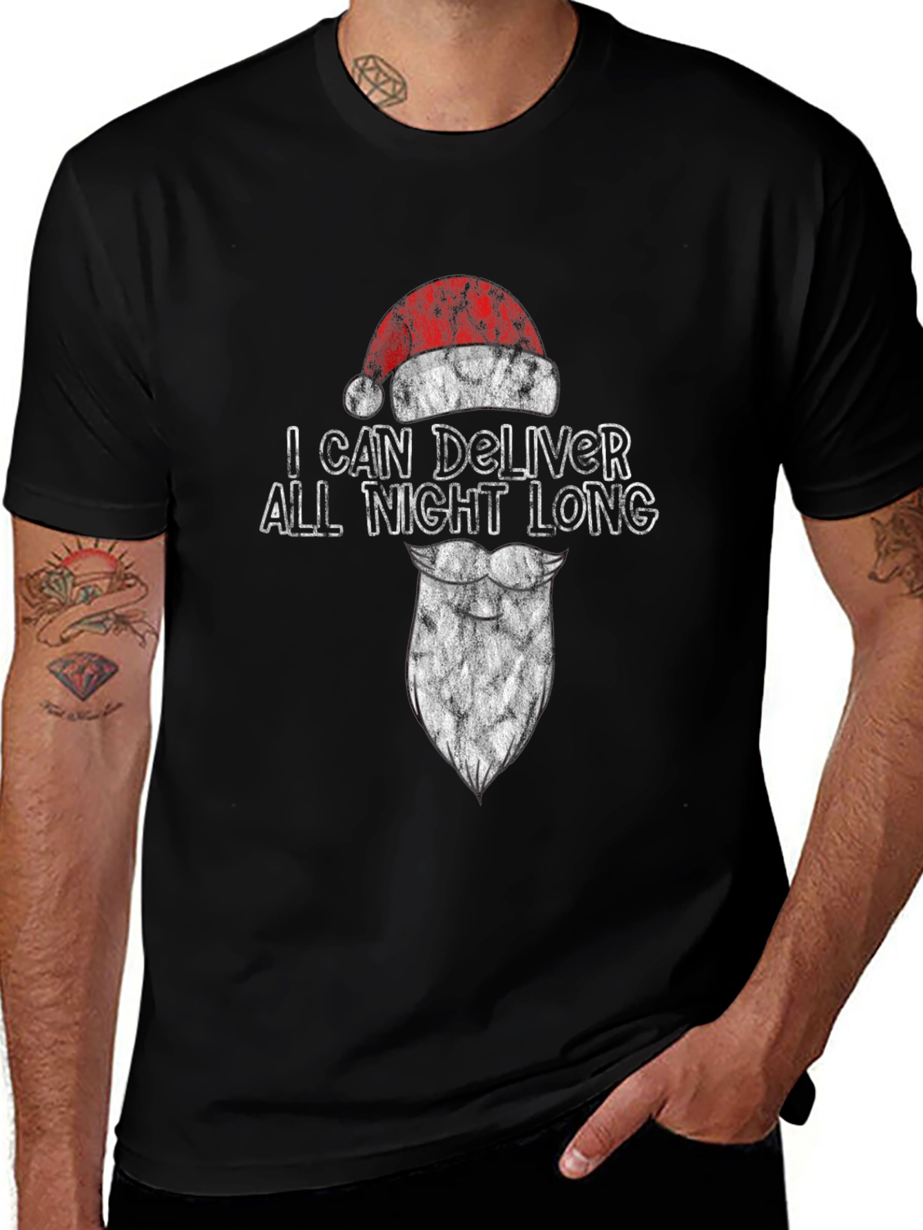 Variant 20 of Funny Christmas T-Shirt - I Can Deliver All Night Long