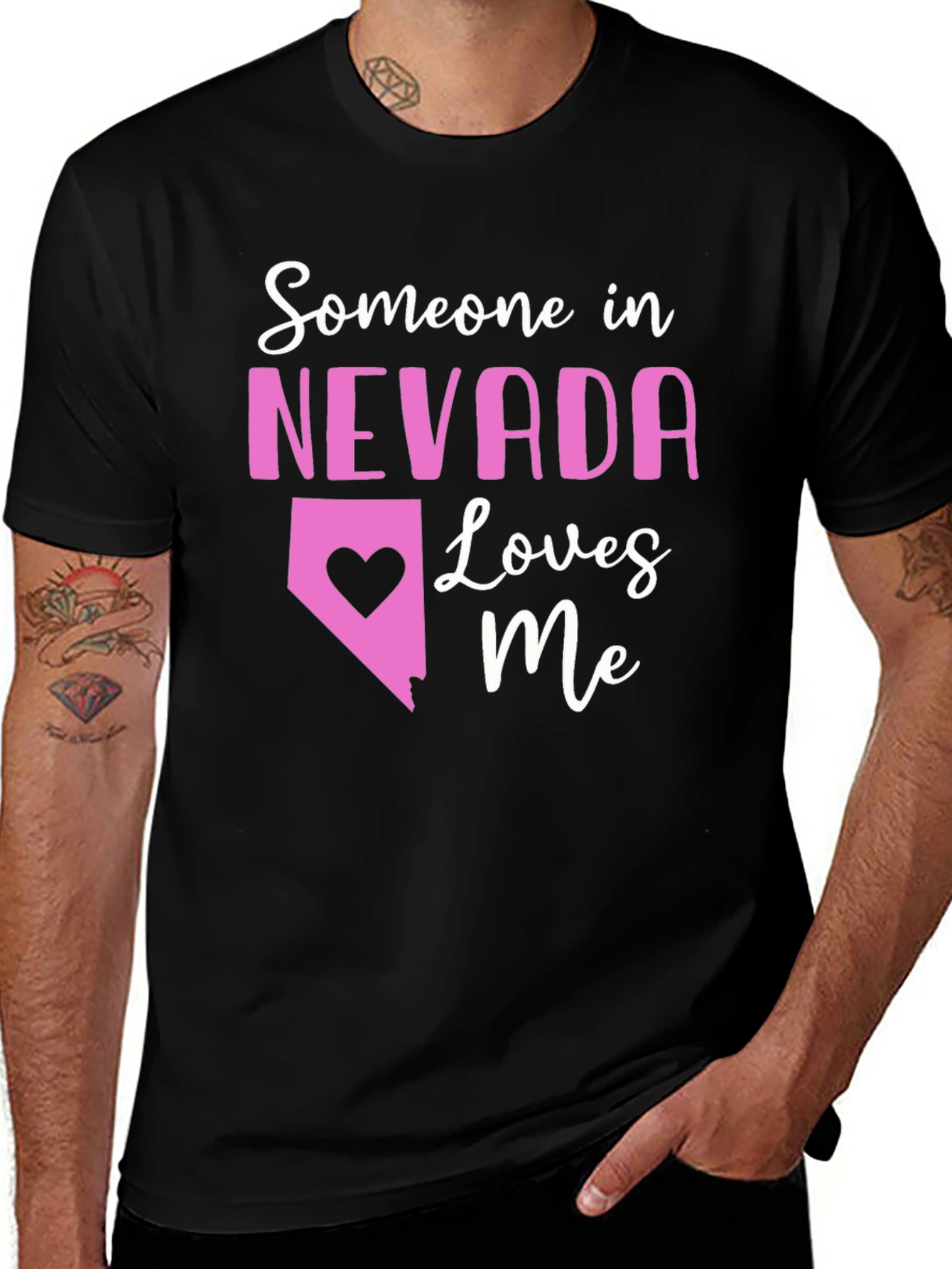 Nevada Loves Me T-Shirt - Cute State Pride Tee