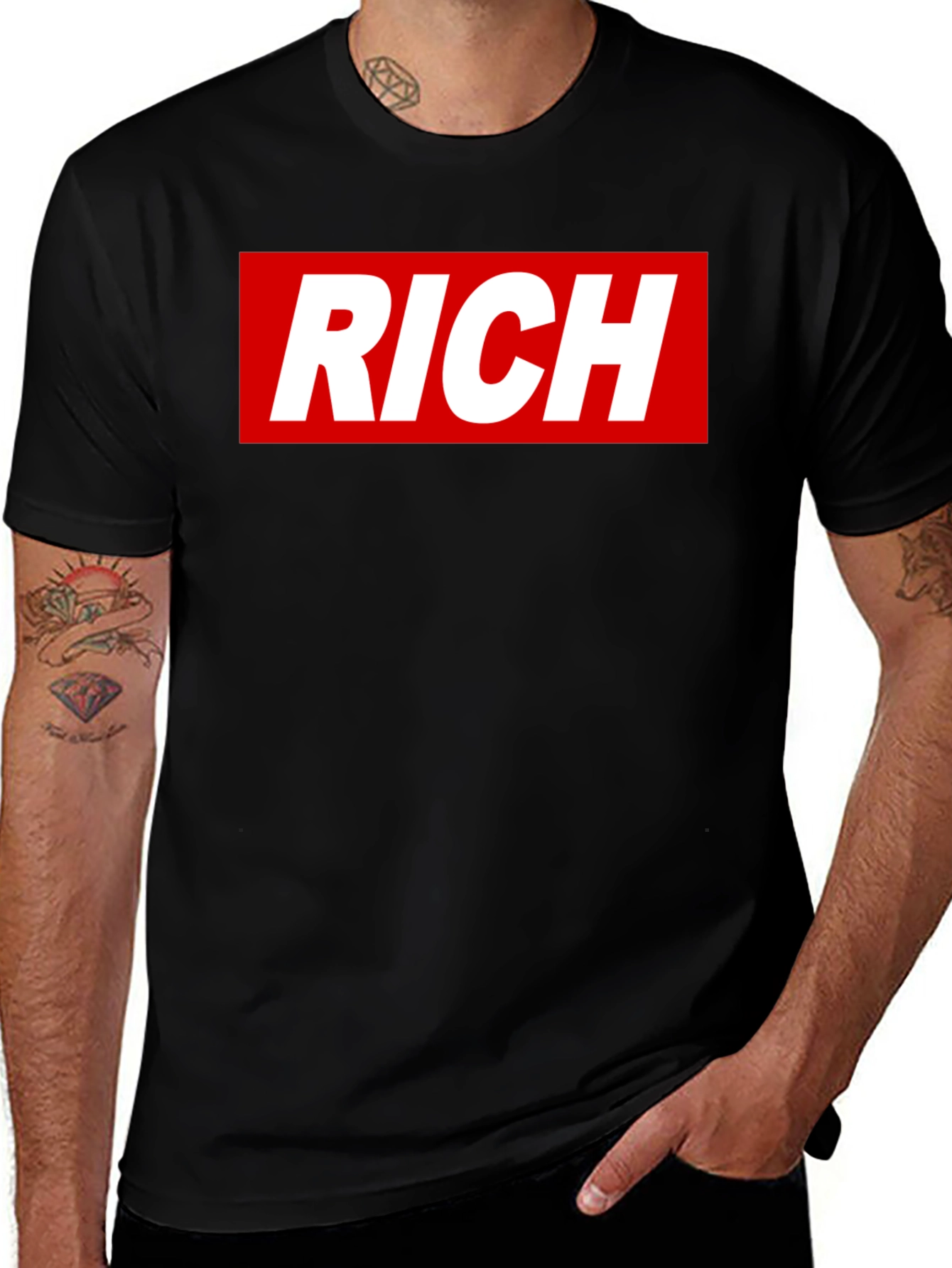 Variant 22 of Rich Graphic Tee - Bold Statement T-Shirt