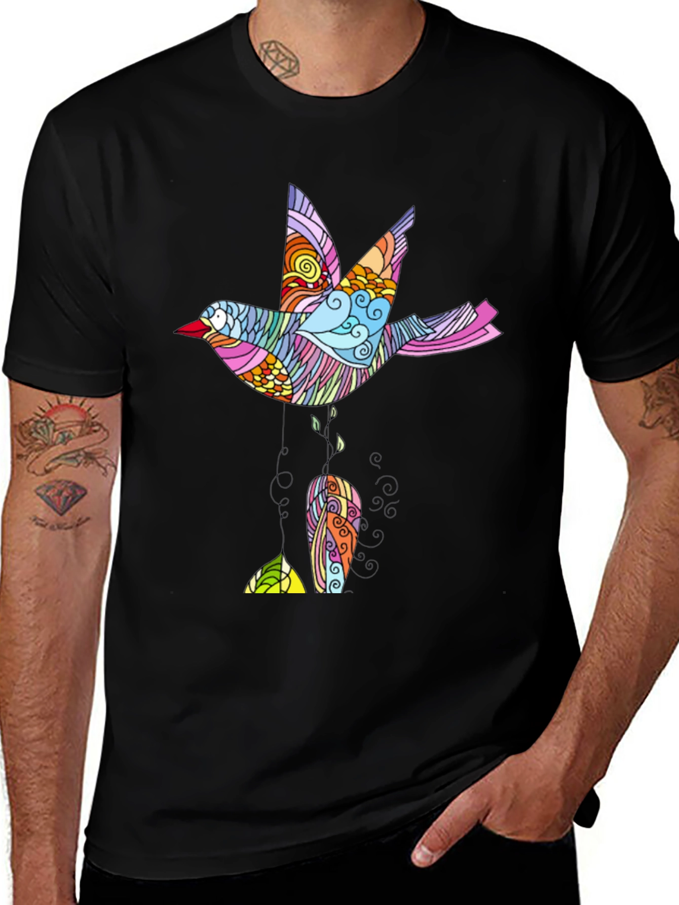 Variant 11 of Bird Design T-Shirt