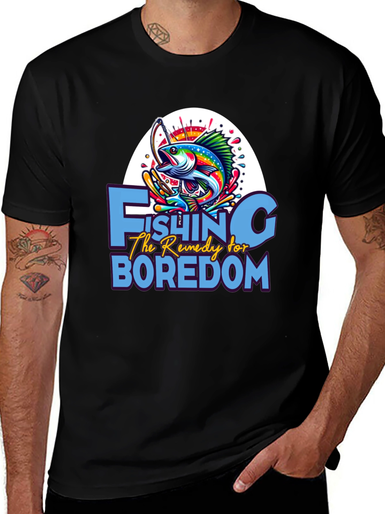 Fishing Remedy for Boredom Graphic Tee