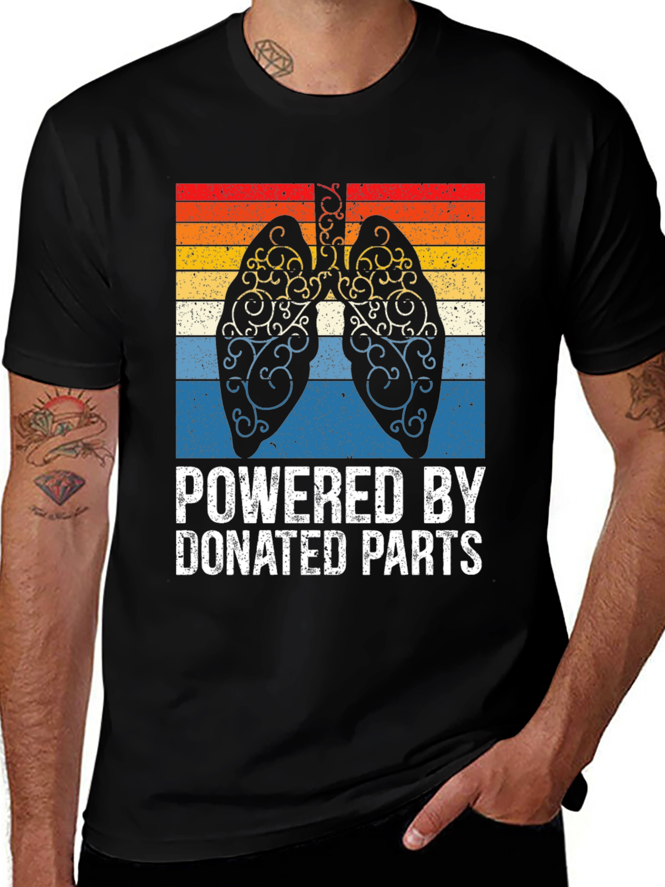 Variant 23 of Powered by Donated Parts T-Shirt