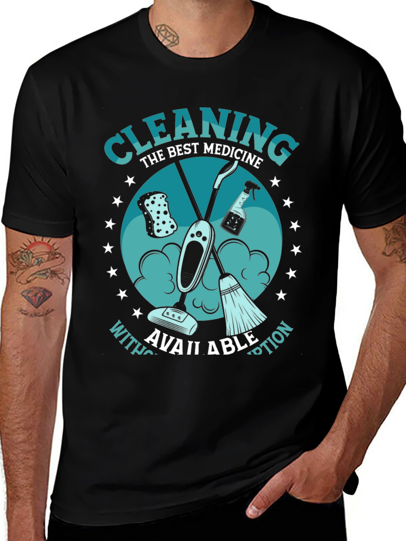 Variant 19 of Cleaning is the Best Medicine T-Shirt