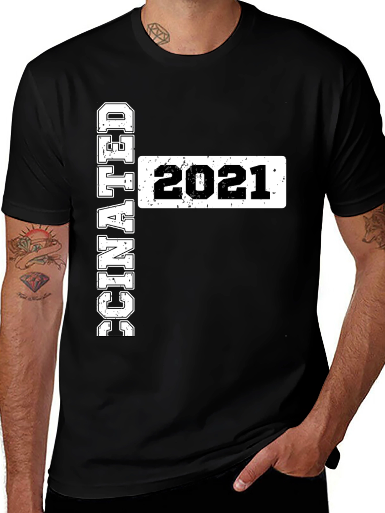 Variant 21 of Graduated 2021 Black T-Shirt