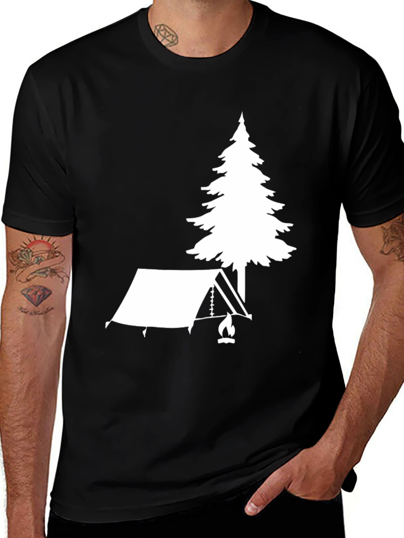 Camping Graphic Tee - Adventure Awaits
