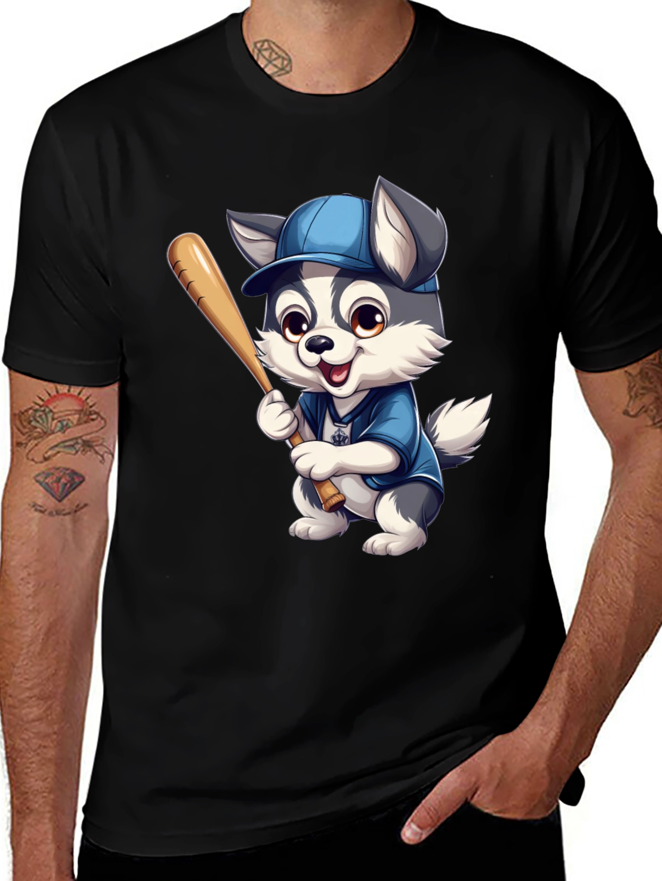 Variant 13 of Husky Baseball T-Shirt