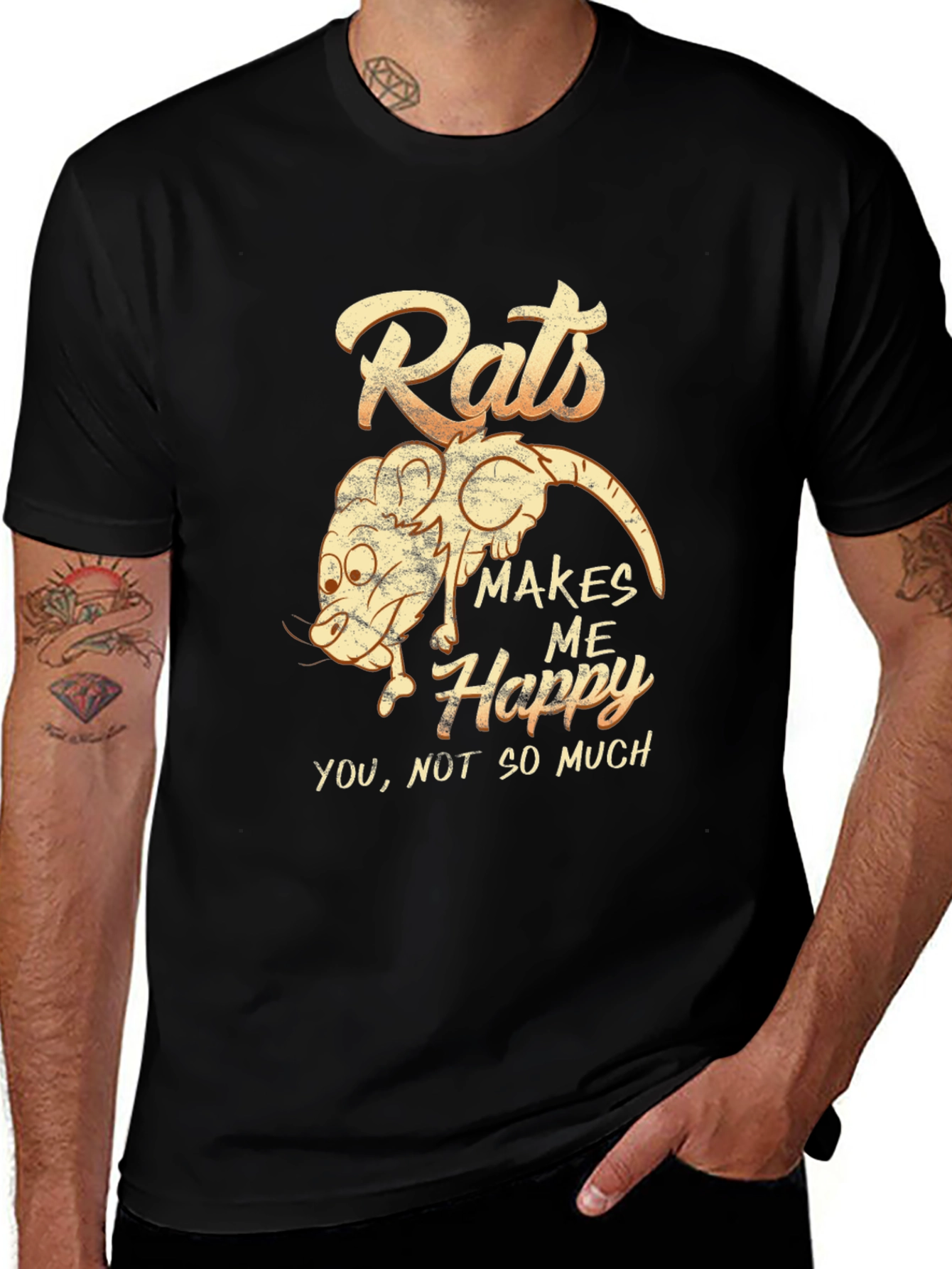 Variant 28 of Rats Make Me Happy T-Shirt