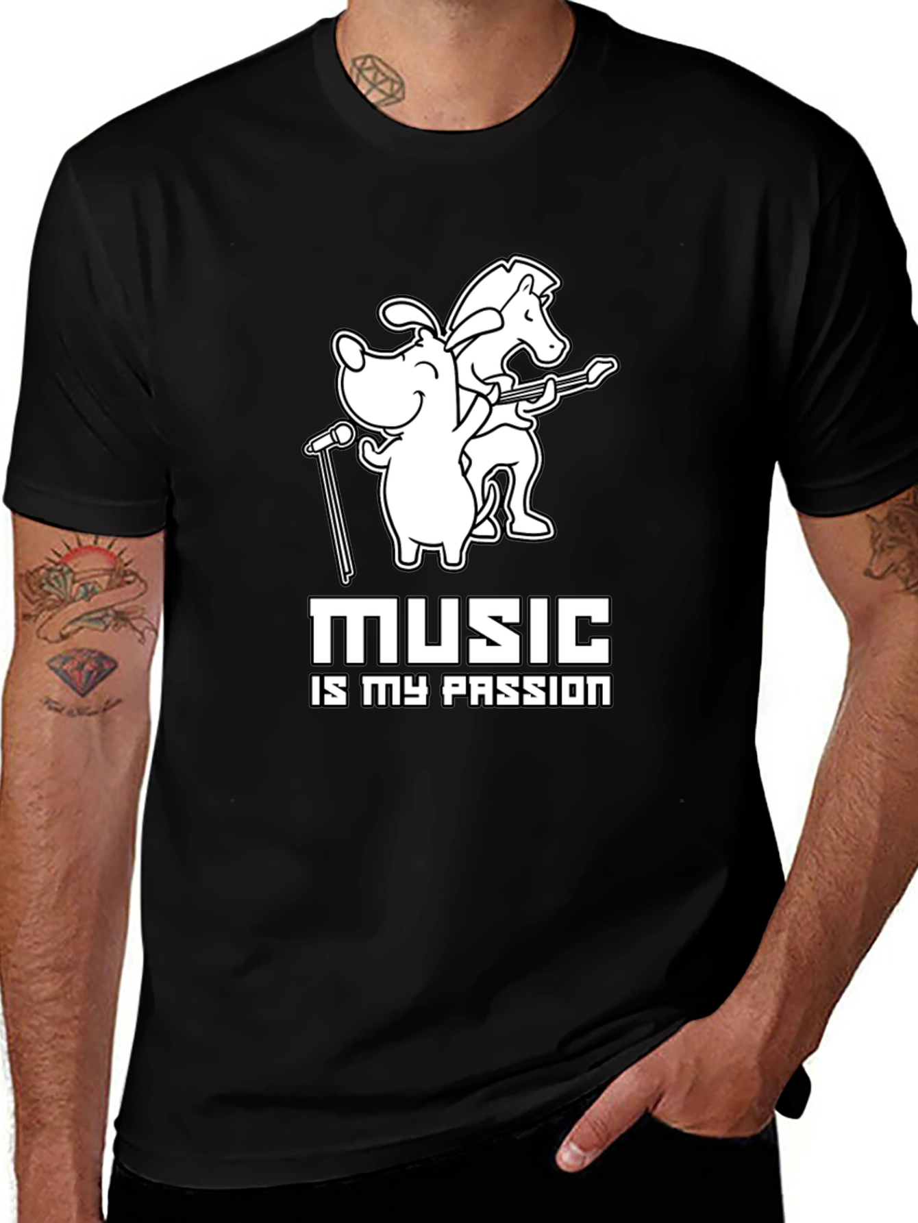 Variant 2 of Music is My Passion T-Shirt
