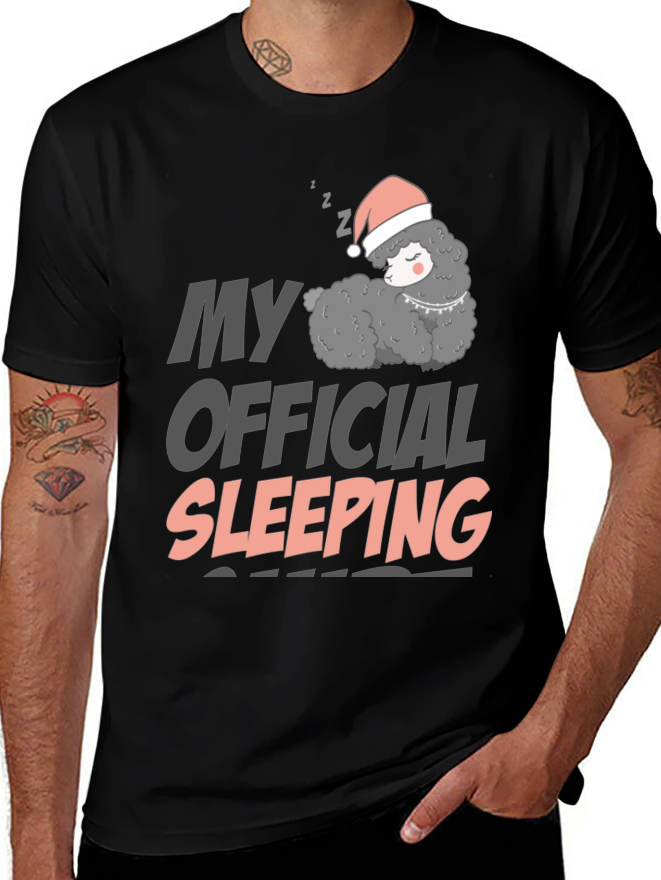 Variant 26 of Sleeping Llama Graphic T-Shirt