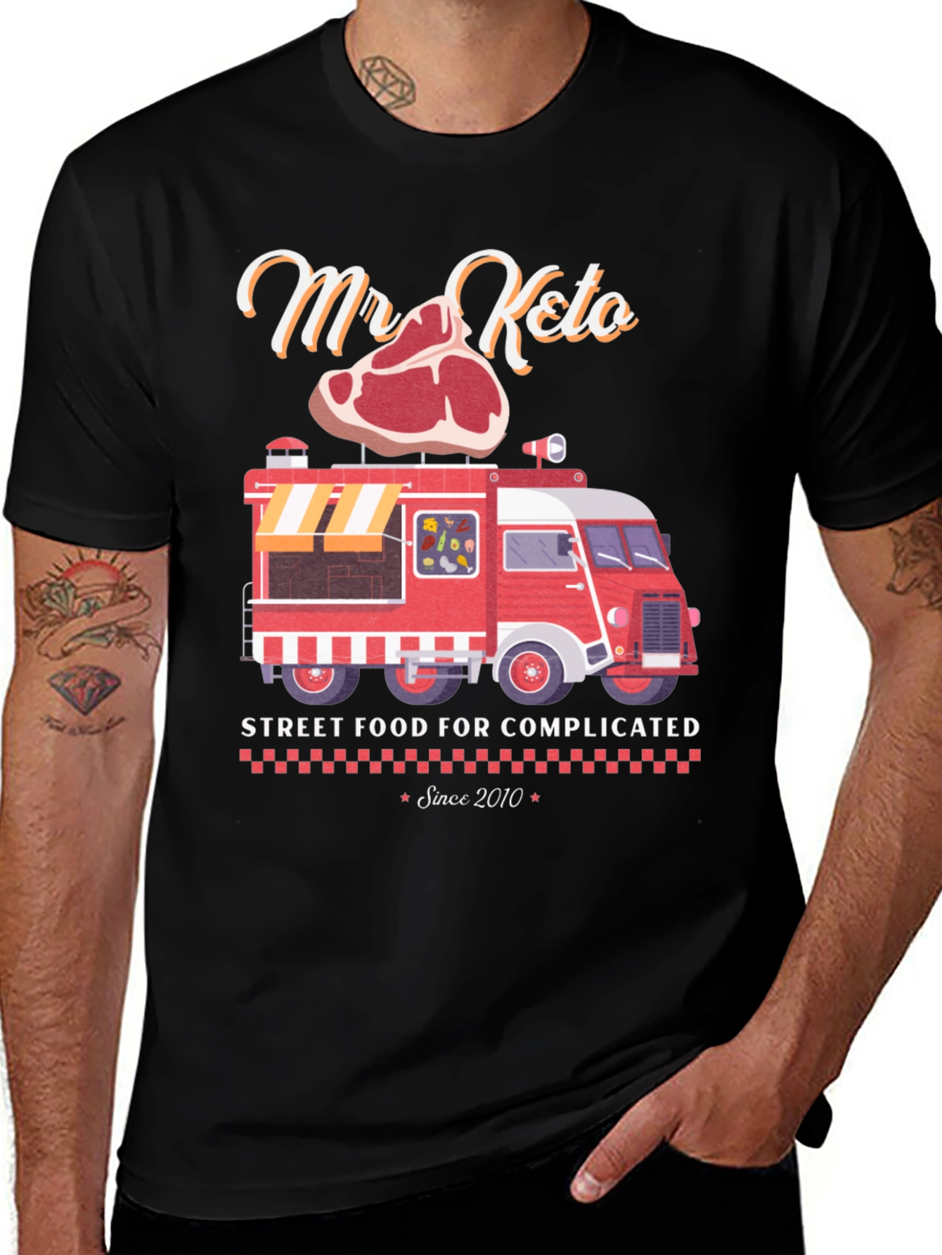 Variant 7 of Mr. Keto Street Food T-Shirt