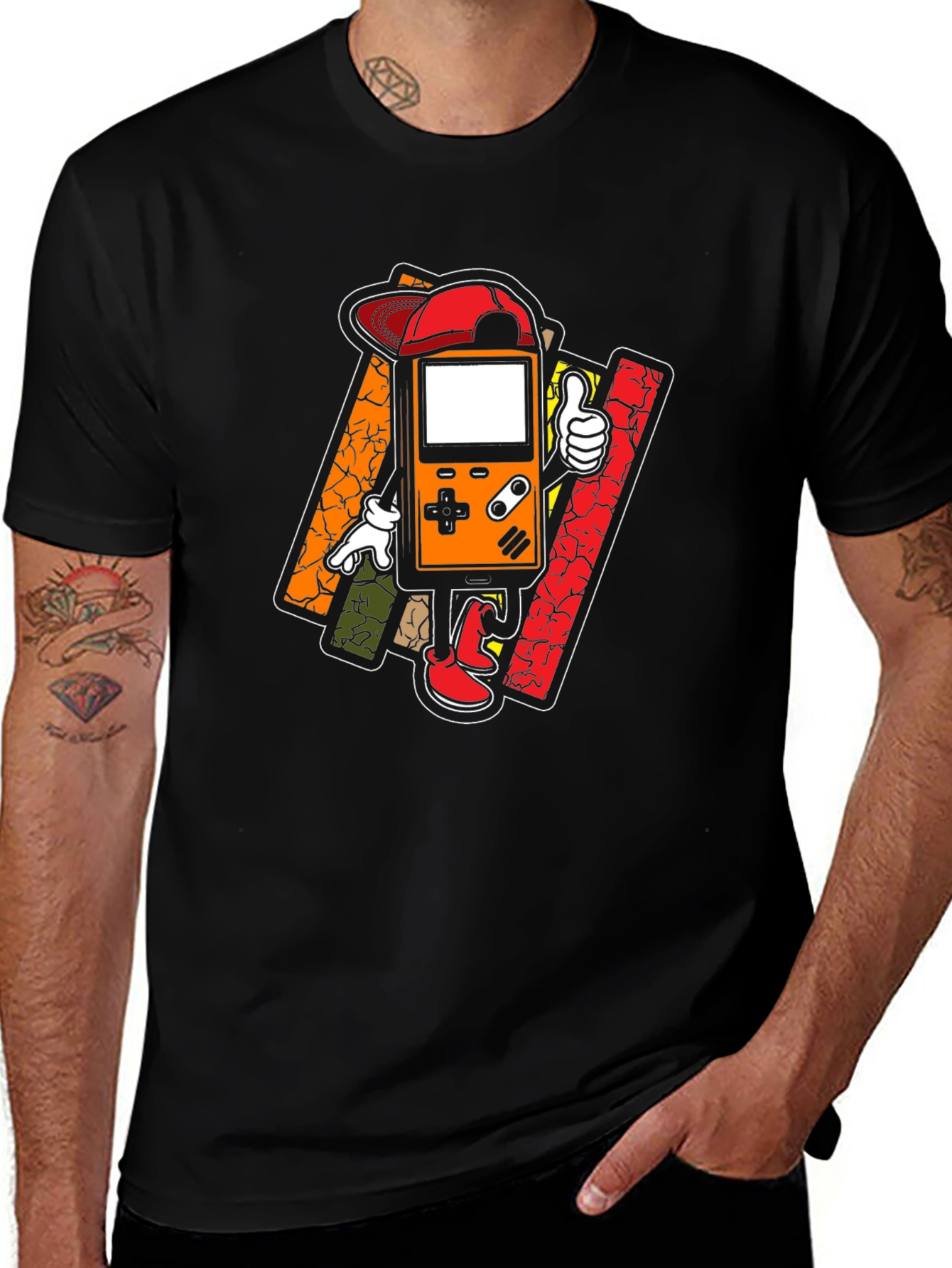 Variant 7 of Retro Gamer Graphic Tee - Cool Cartoon Console