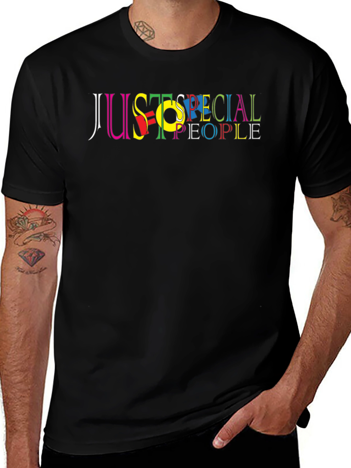Black Just Special People Graphic Tee - Unisex main image