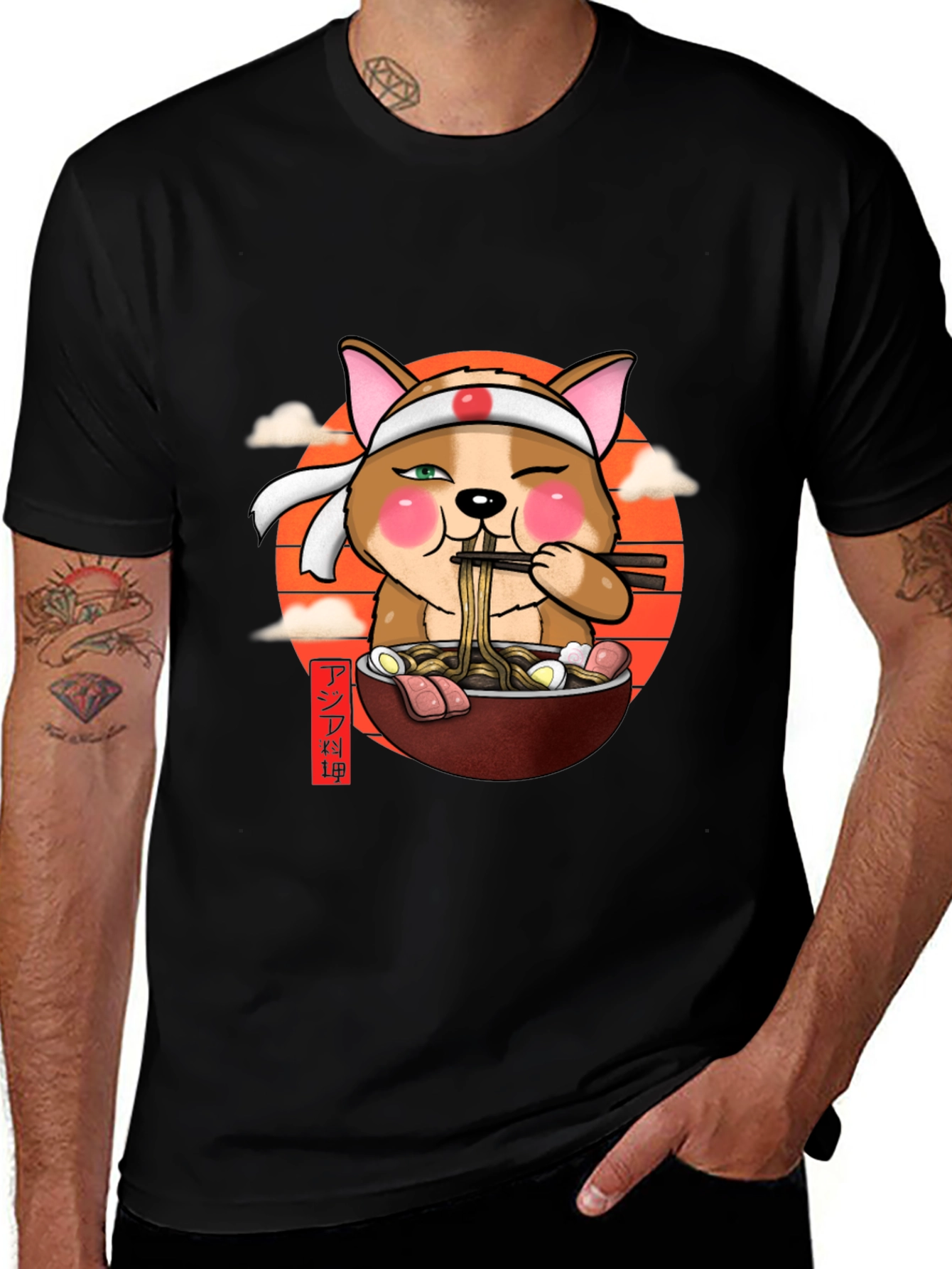 Variant 11 of Ramen Dog T-Shirt - Cute Anime Foodie Tee