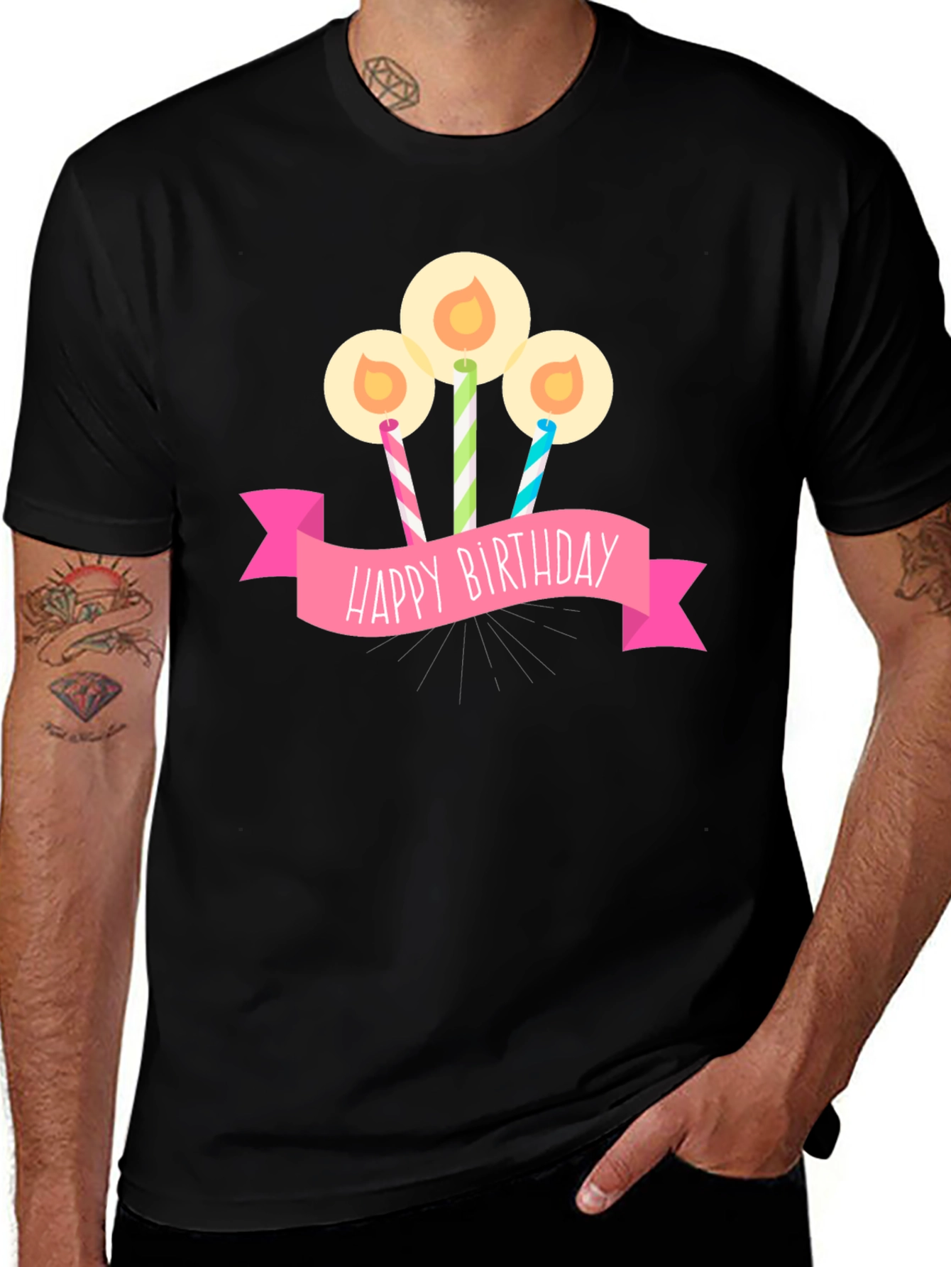 Variant 7 of Happy Birthday Candle T-Shirt