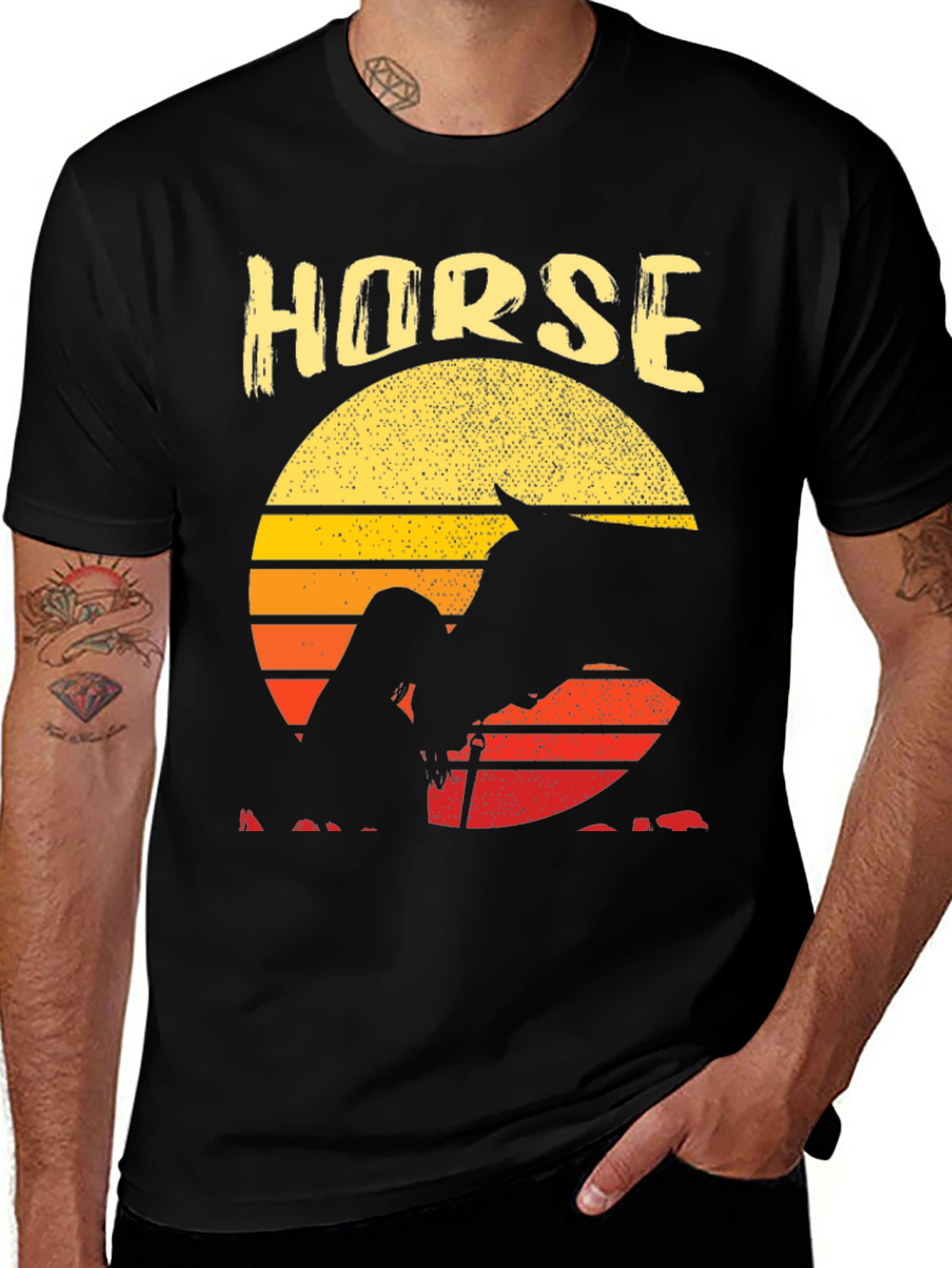 Variant 2 of Horse Sunset Graphic T-Shirt