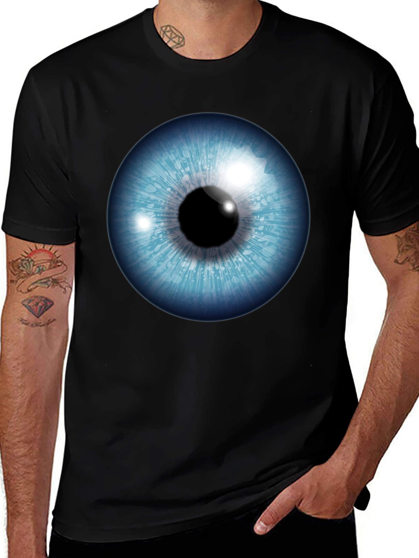 Variant 12 of Eye See You Graphic T-Shirt - Bold Design