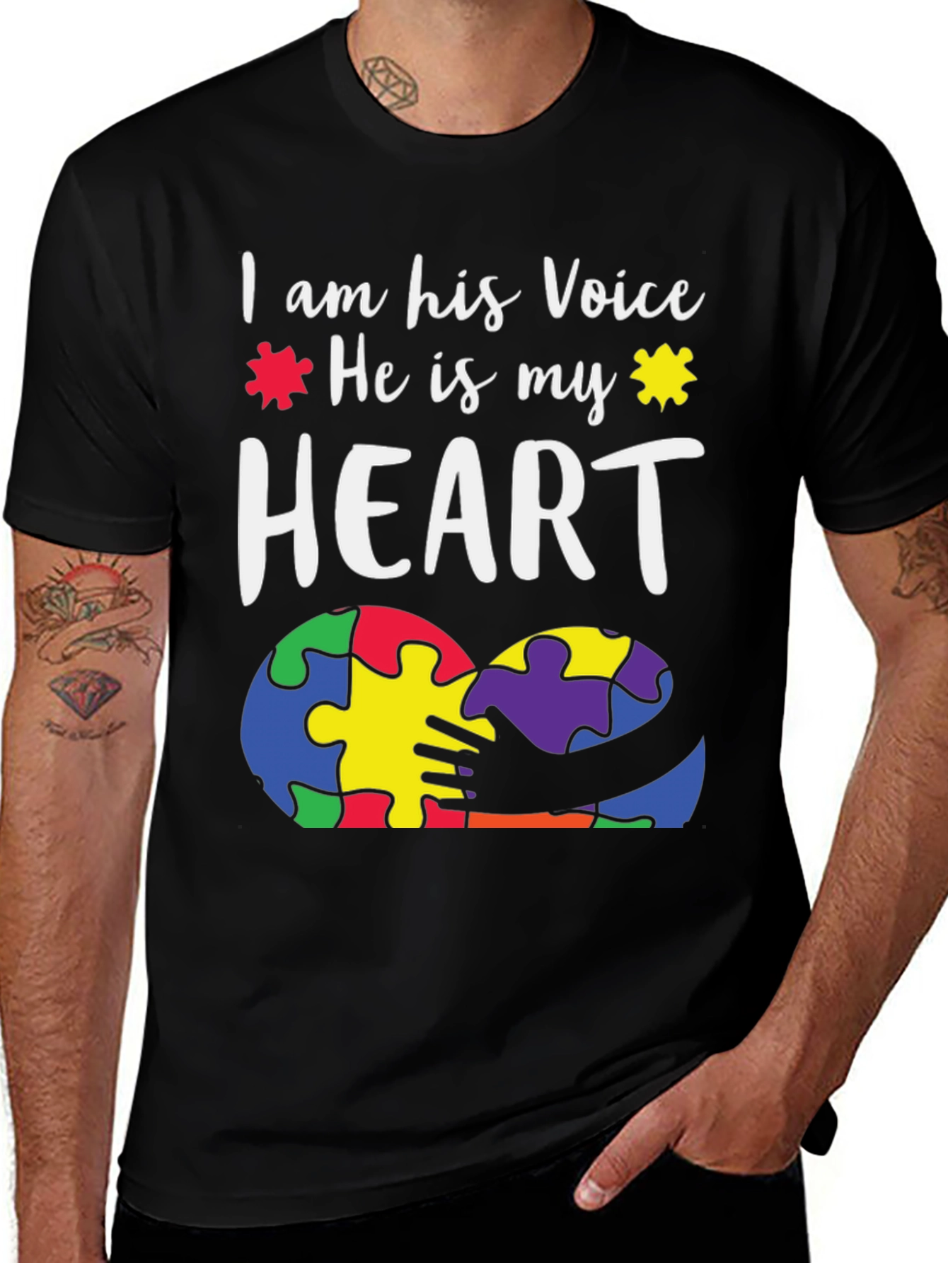 Autism Awareness T-Shirt - "I Am His Voice"