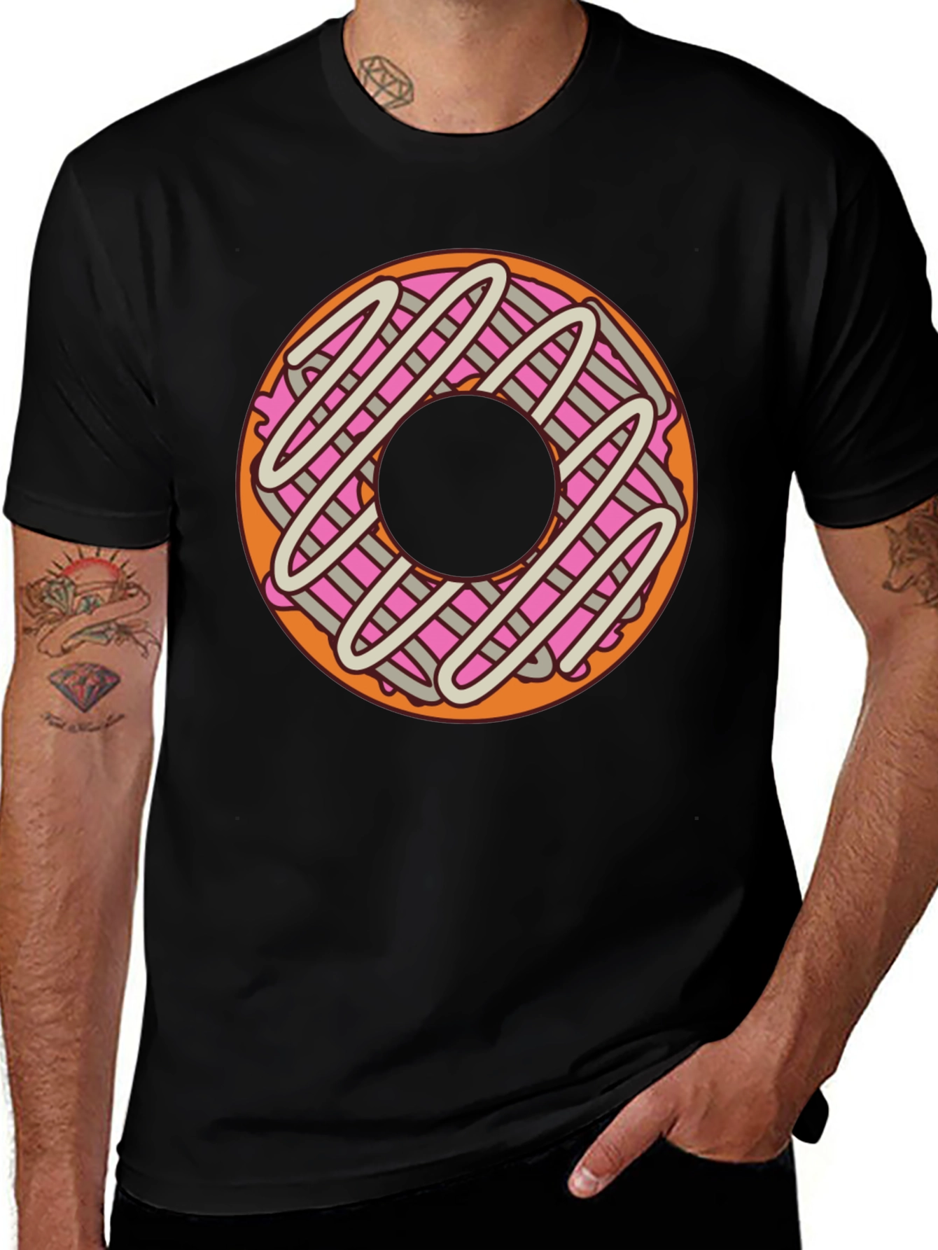 Variant 26 of Donut Graphic T-Shirt - Fun Foodie Fashion