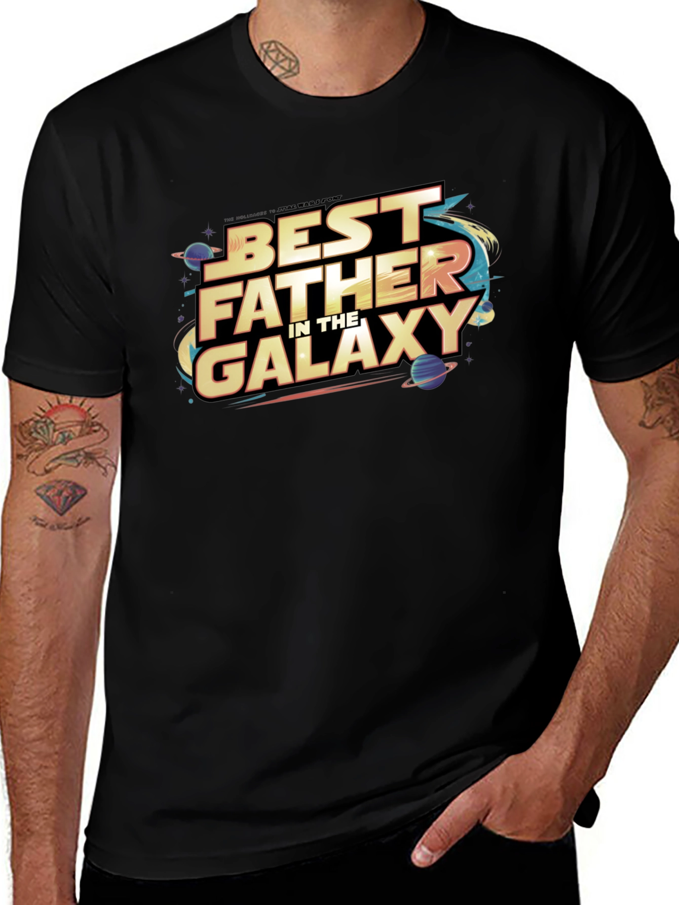 Variant 25 of Best Father in the Galaxy Graphic T-Shirt