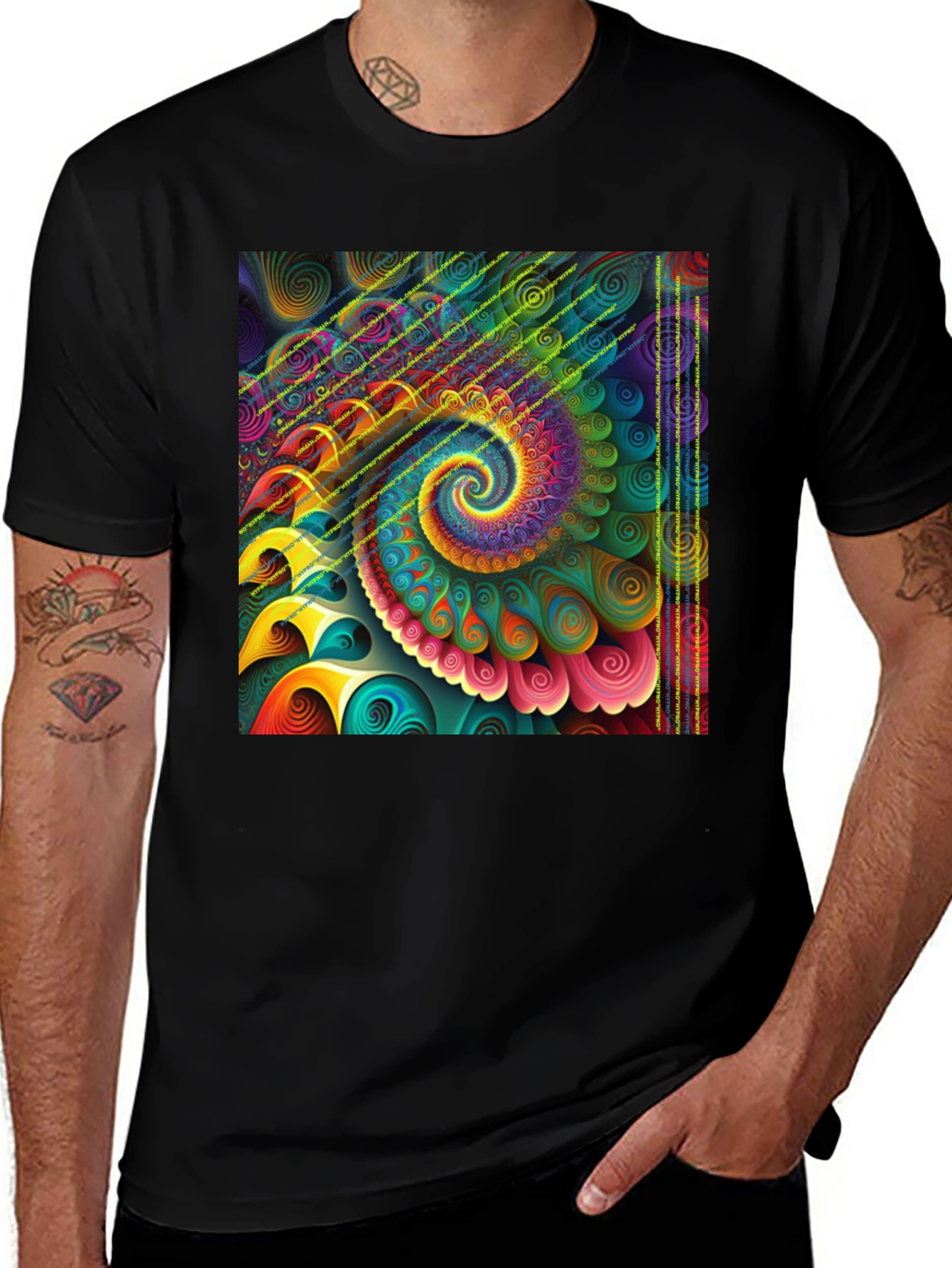 Variant 30 of Psychedelic Spiral T-Shirt - Colorful Art Tee