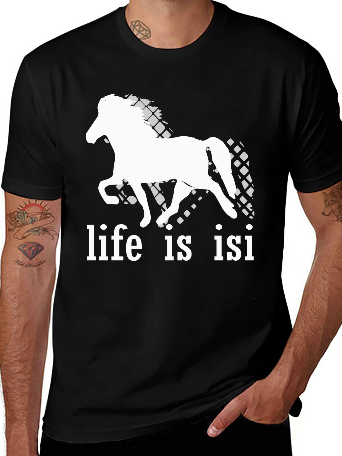 Variant 12 of Life is Isi T-Shirt - Horse Lover Tee