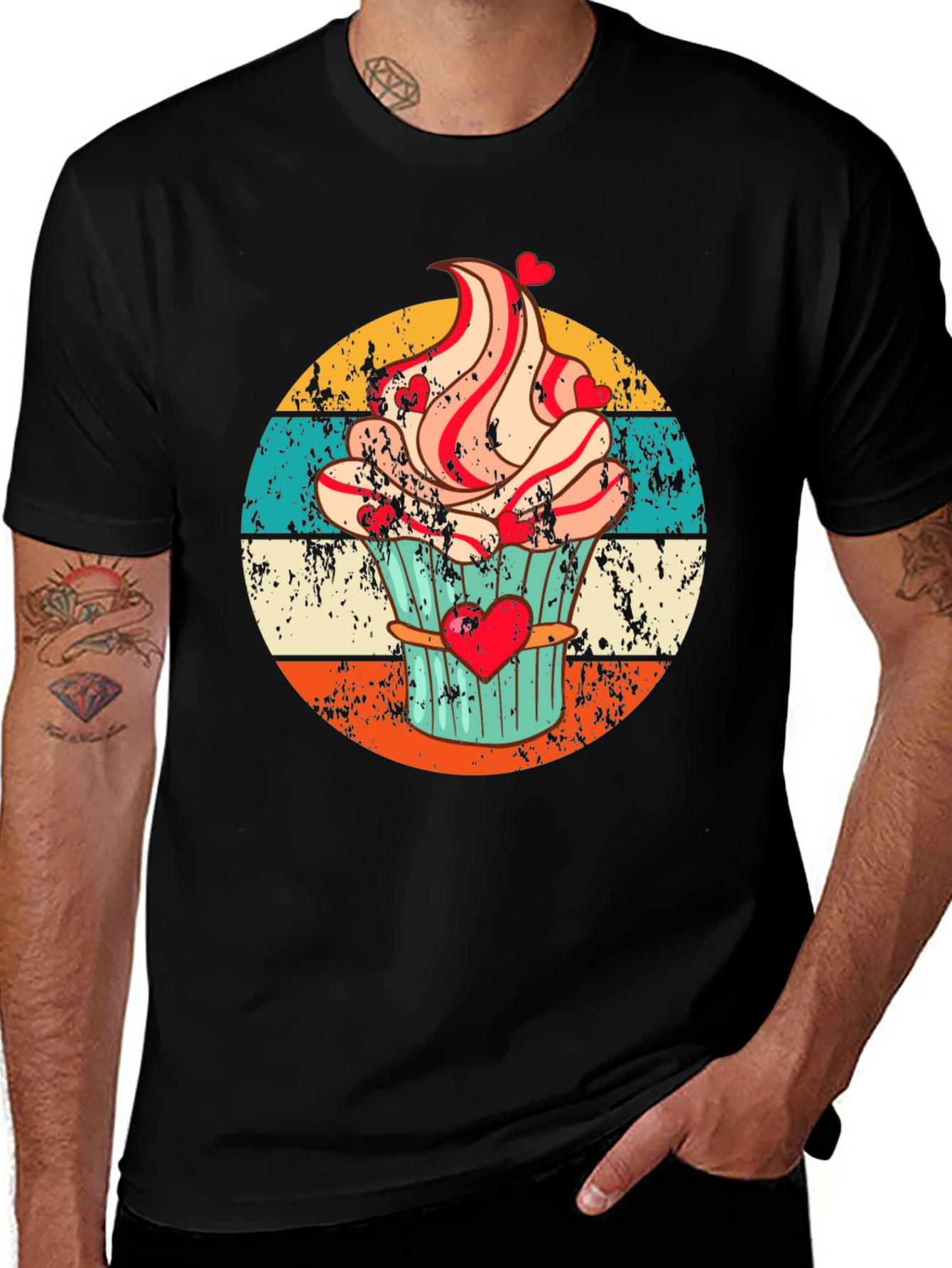 Variant 6 of Vintage Cupcake T-Shirt - Sweet Treat Tee
