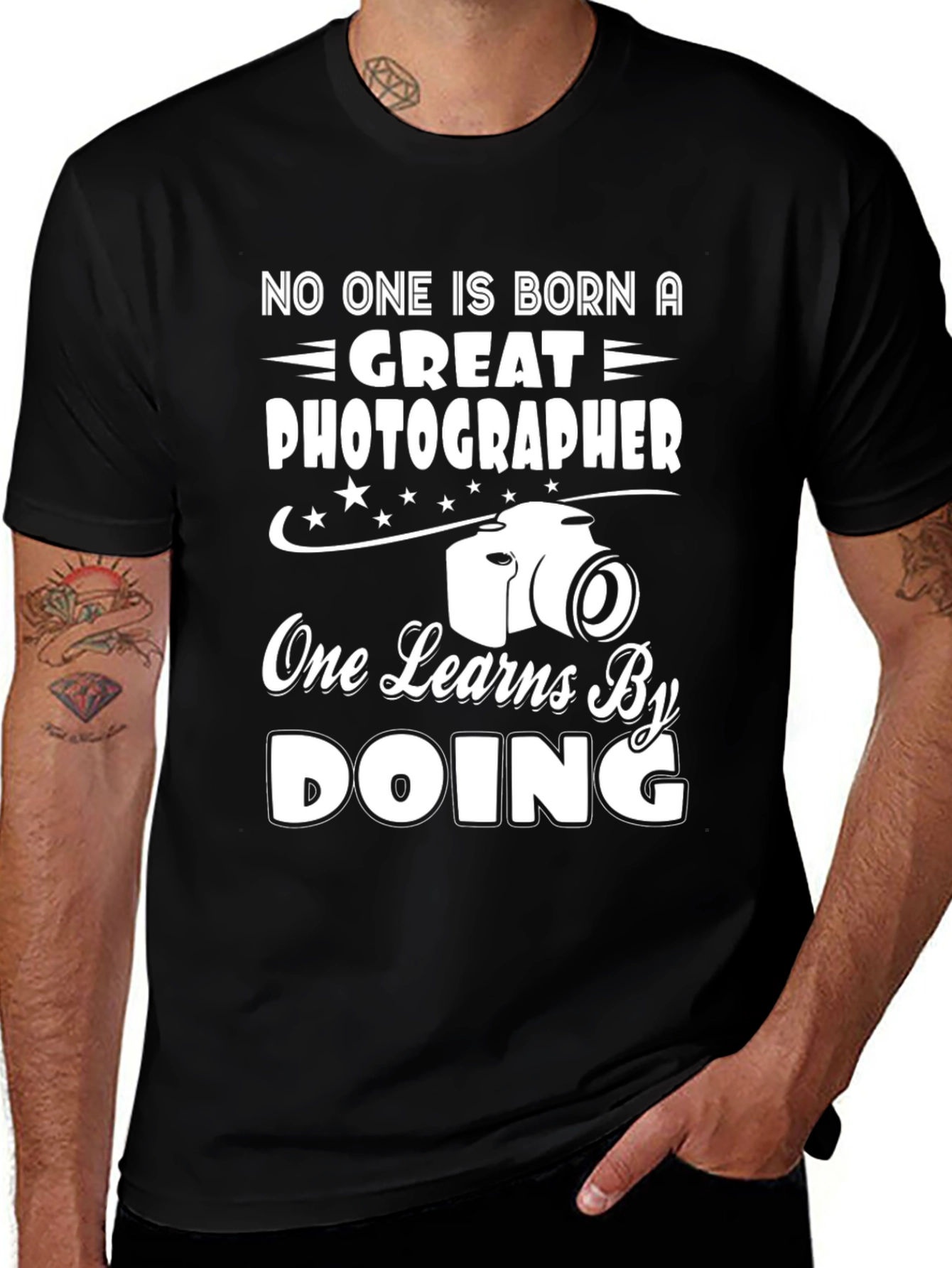 Variant 14 of Photographer T-Shirt - Great Photographer One Learns By Doing