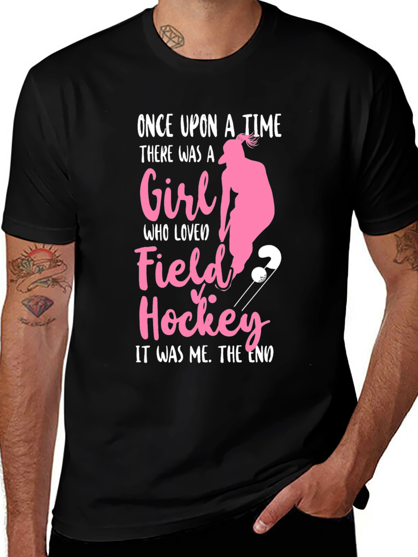 Black Field Hockey Girl's T-Shirt - Once Upon A Time Tee main image