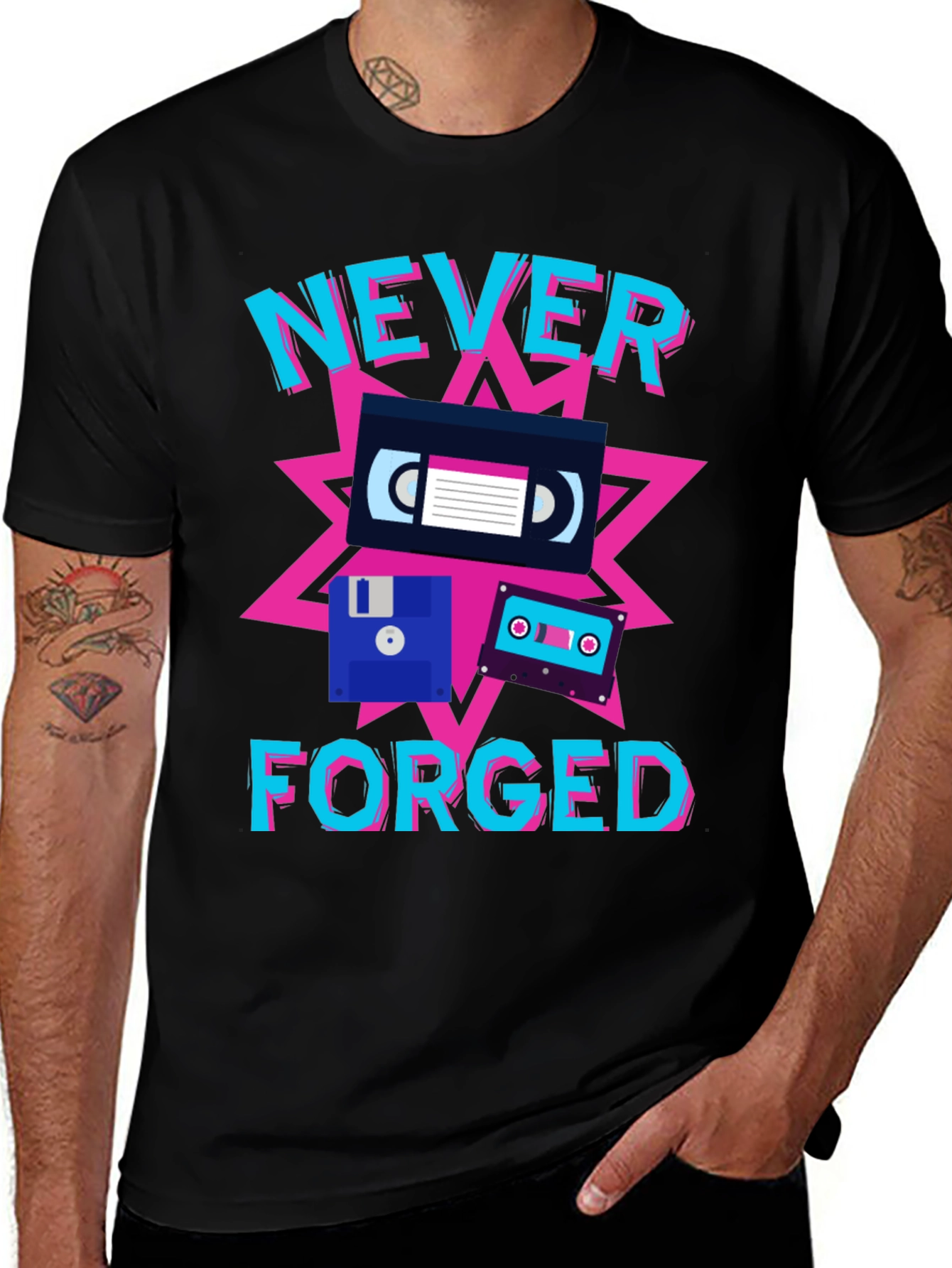 Variant 25 of Never Forged Retro T-Shirt