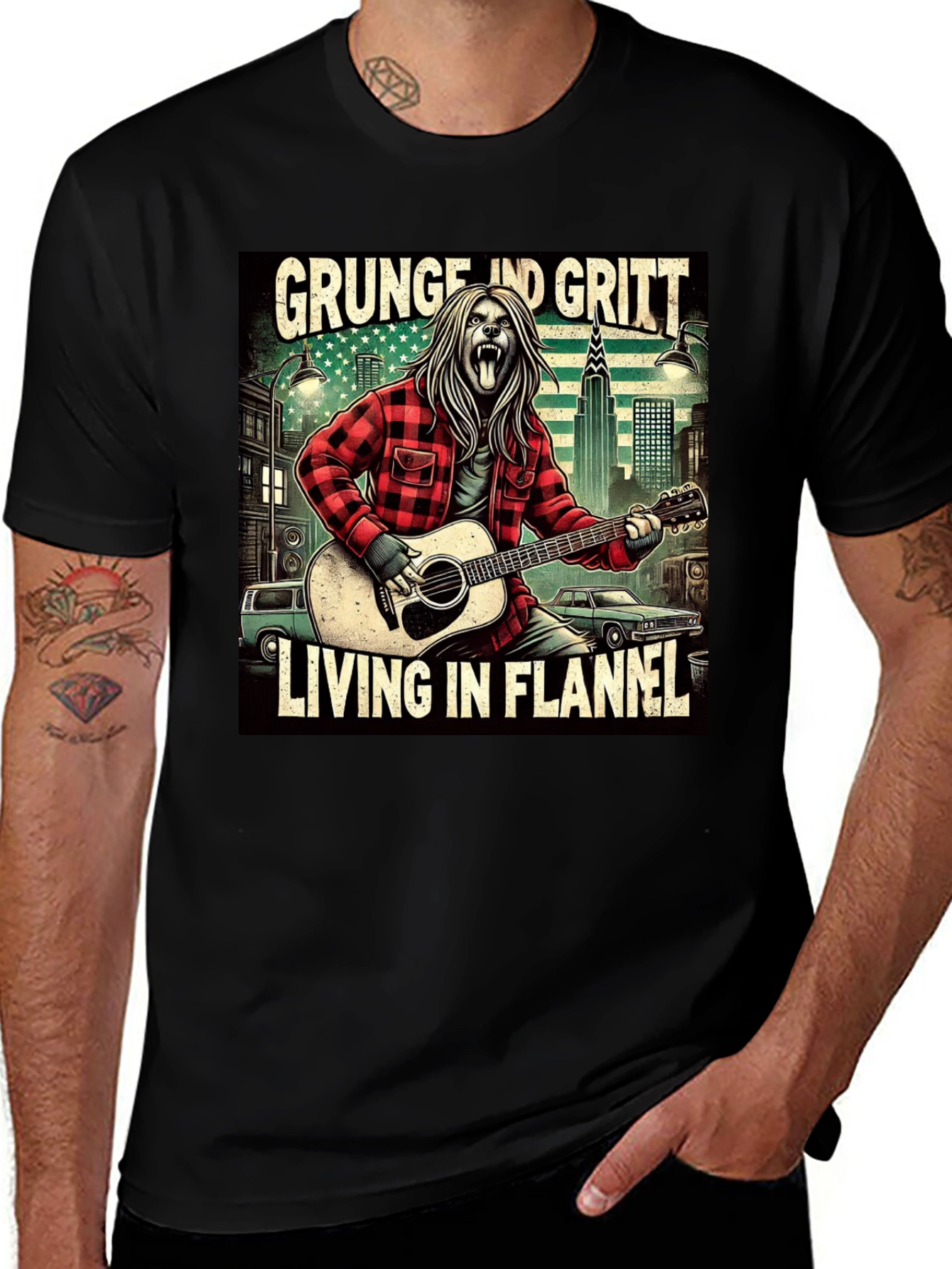 Grunge and Gritt Flannel T-Shirt