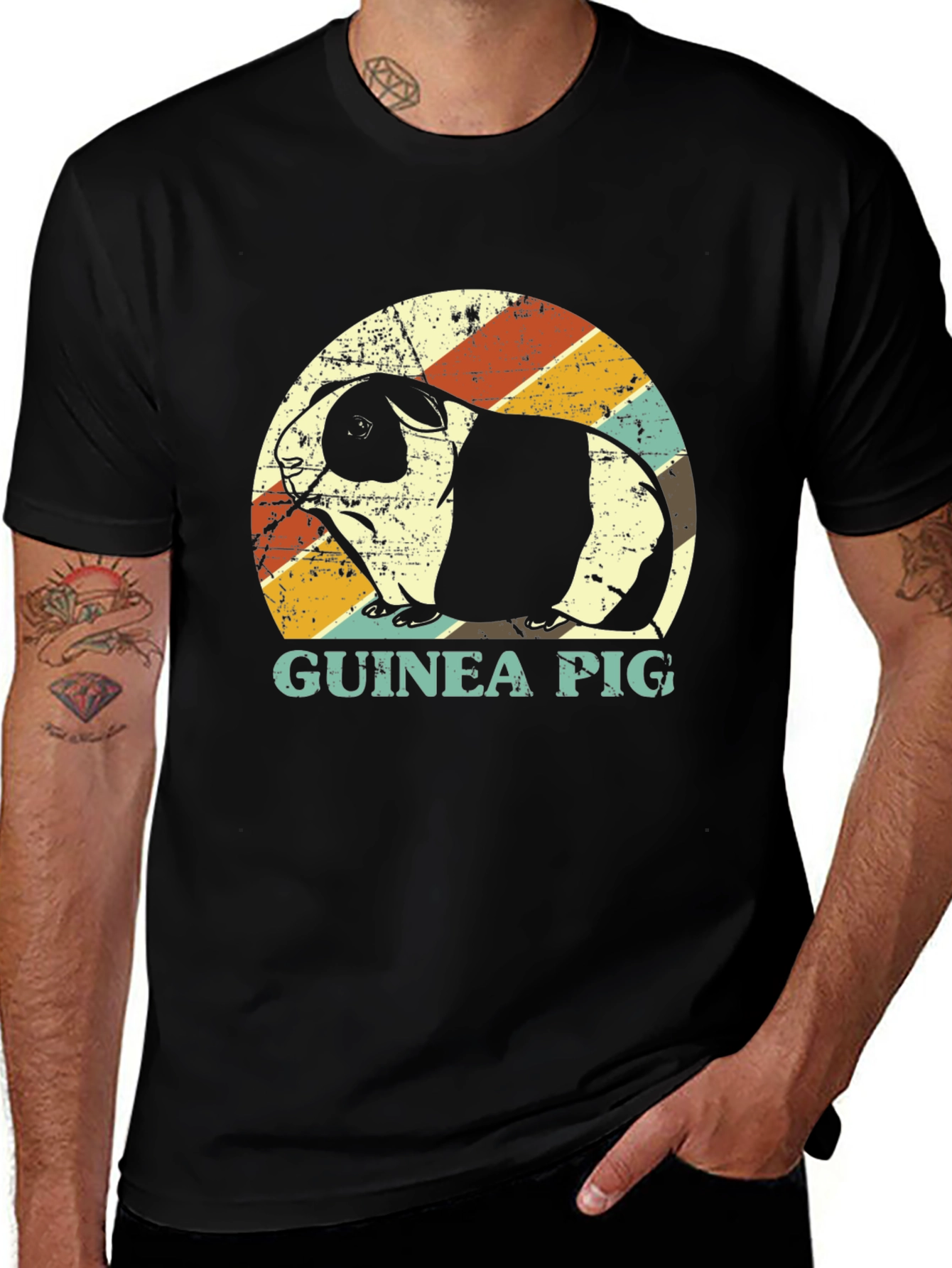 Variant 16 of Vintage Guinea Pig T-Shirt - Retro Pet Lover Tee