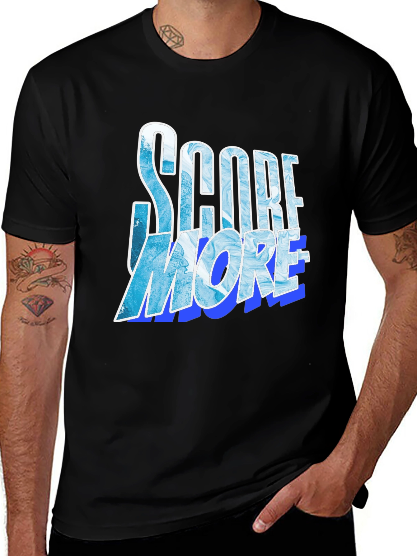 Score More Graphic Tee - Black T-Shirt