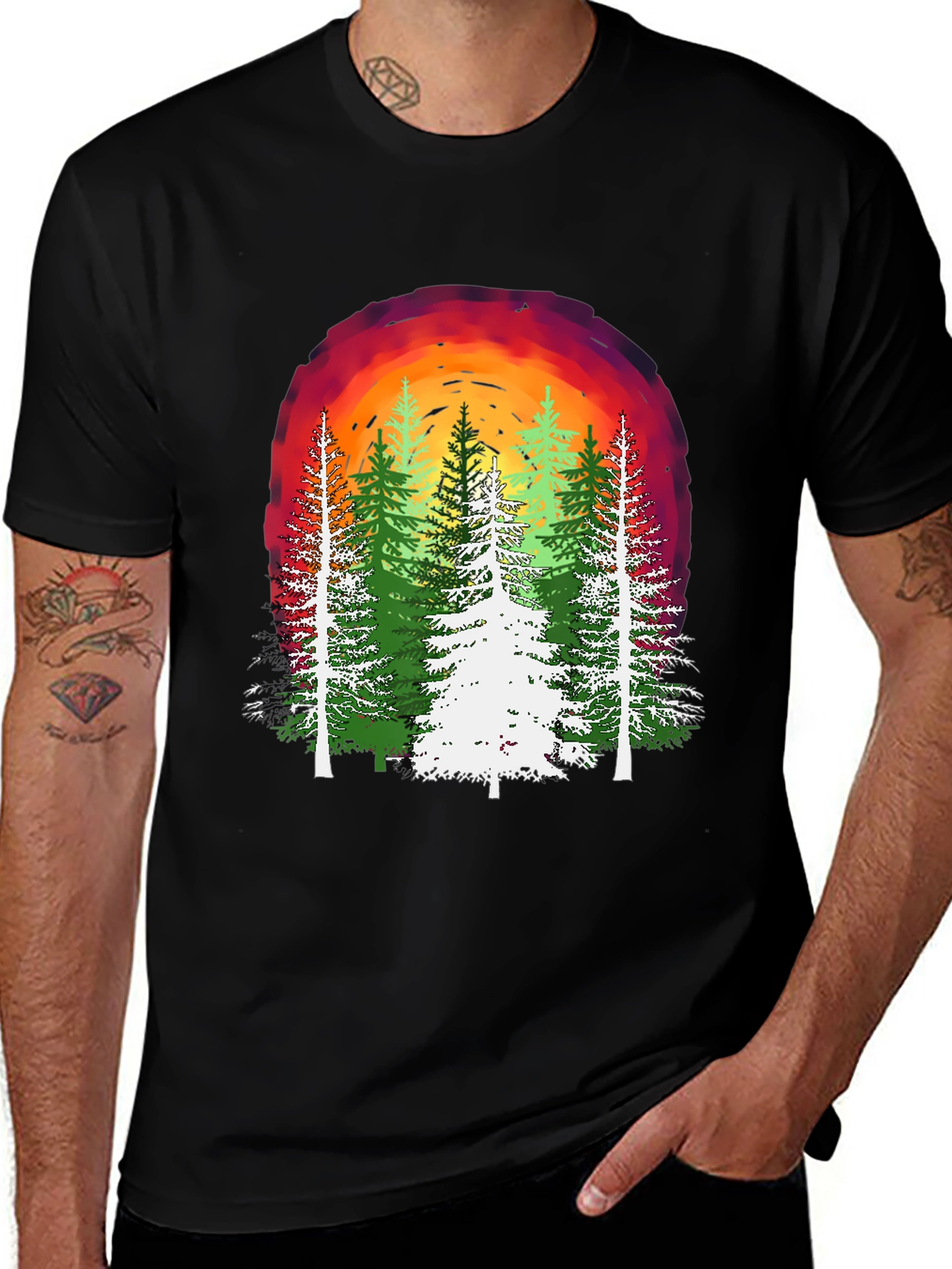 Variant 5 of Nature Sunset Graphic T-Shirt