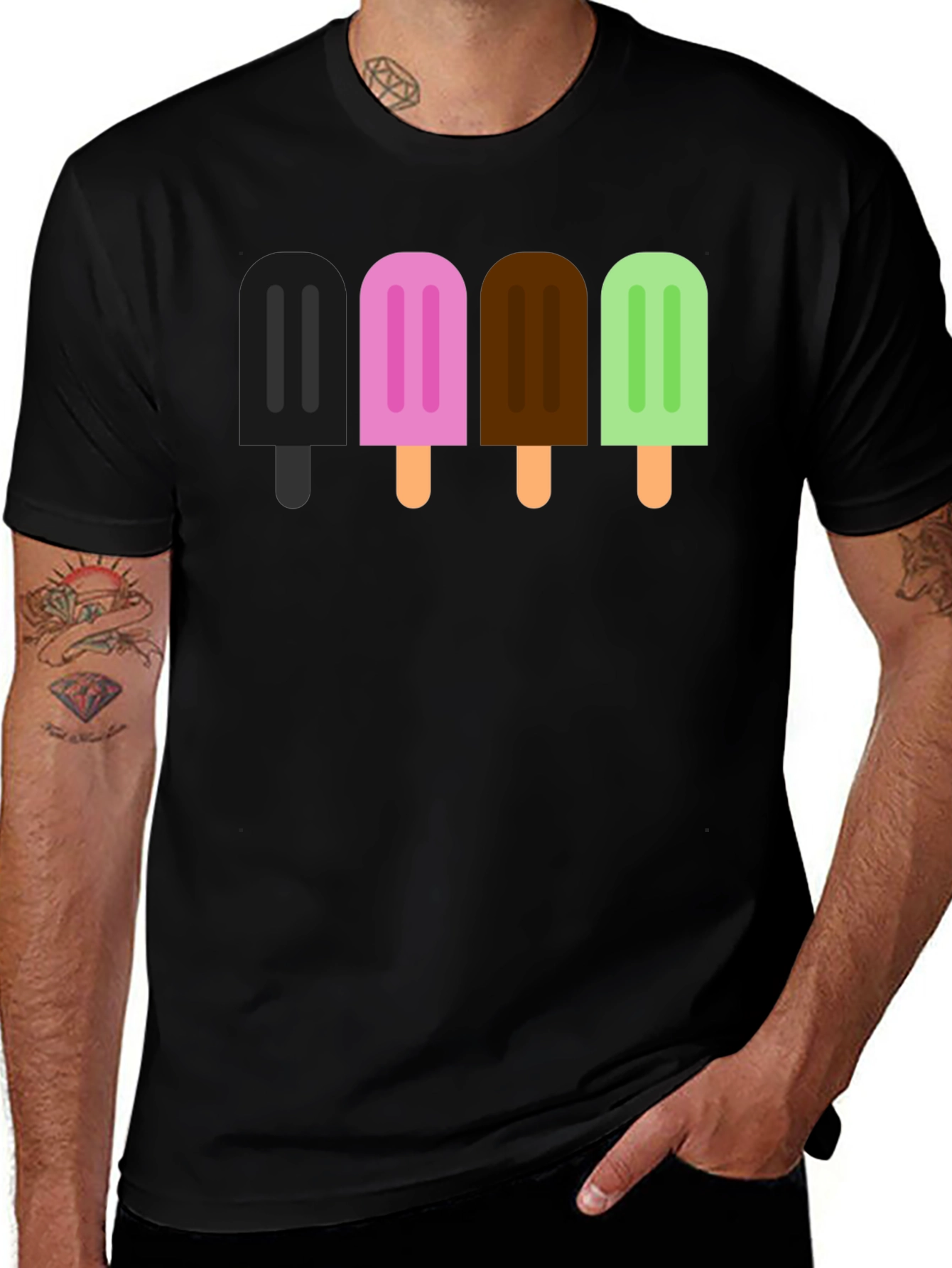 Variant 15 of Colorful Ice Cream Pops T-Shirt