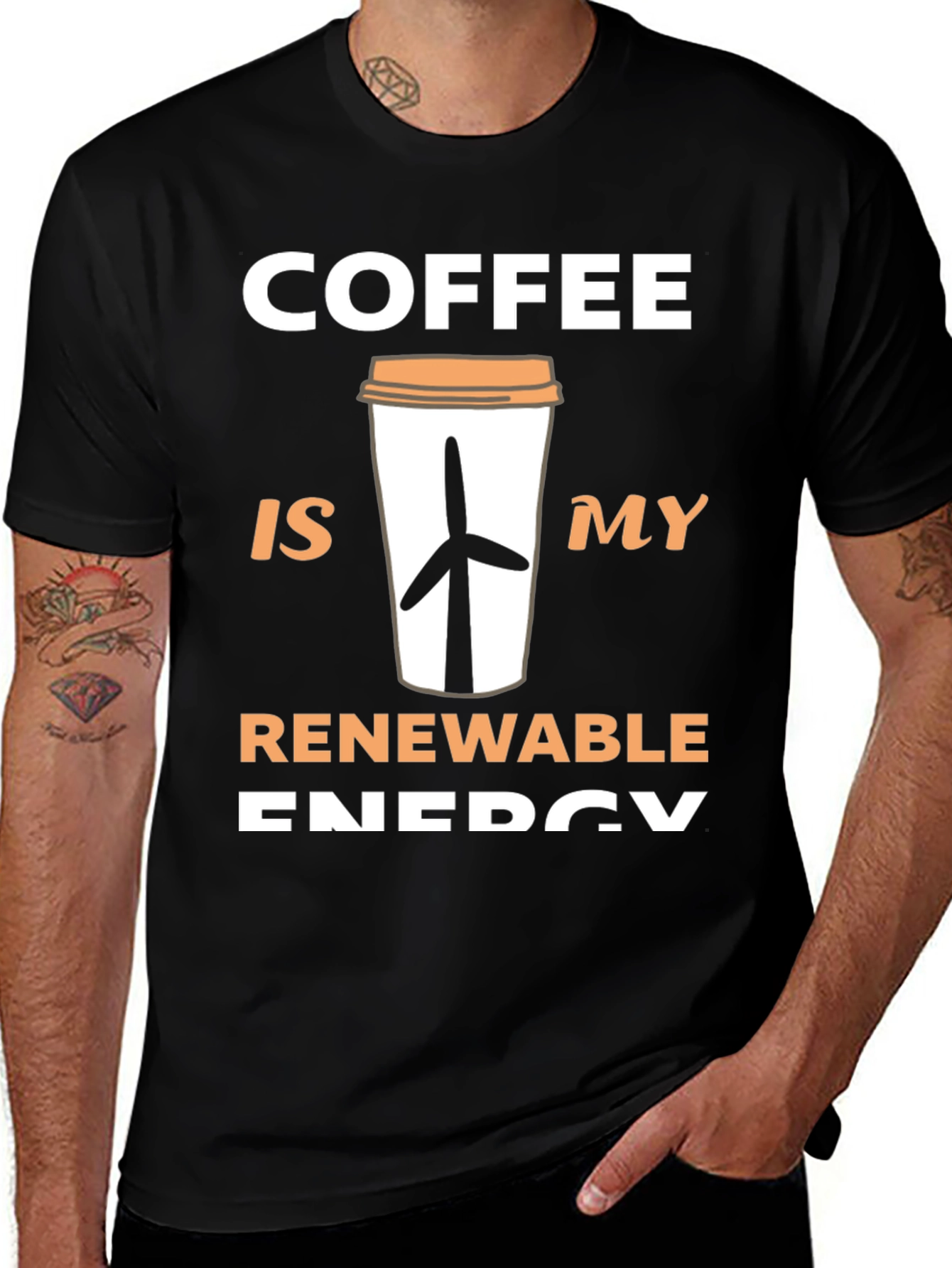 Variant 9 of Coffee Renewable Energy T-Shirt