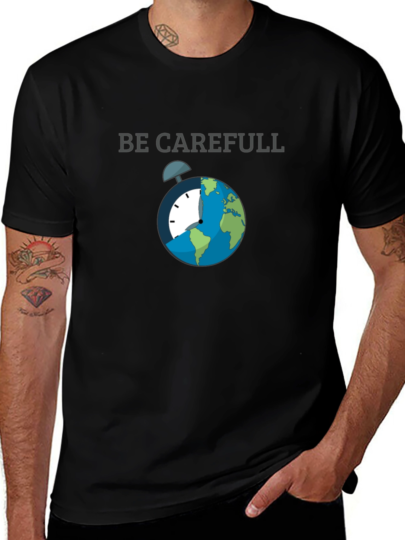 Variant 21 of Be Carefull Graphic T-Shirt