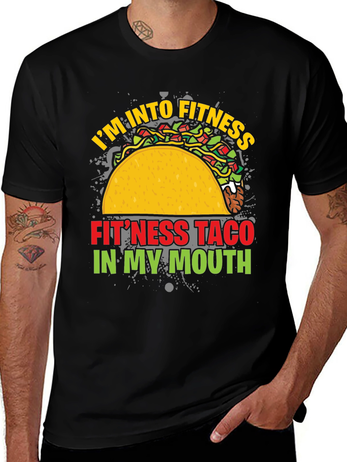 Variant 4 of Fitness Taco Graphic T-Shirt