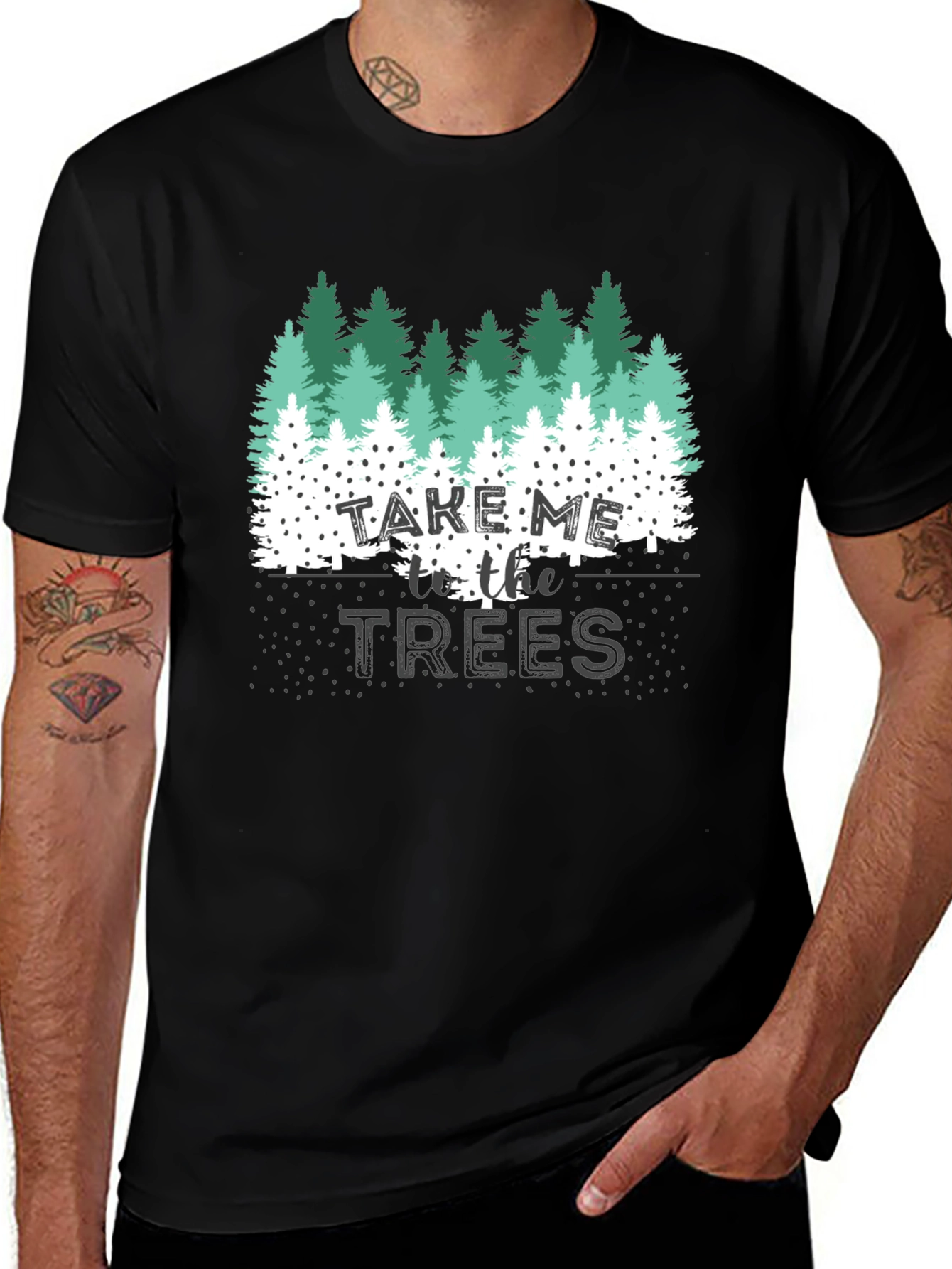Variant 28 of Take Me to the Trees Graphic T-Shirt - Nature Lover Tee