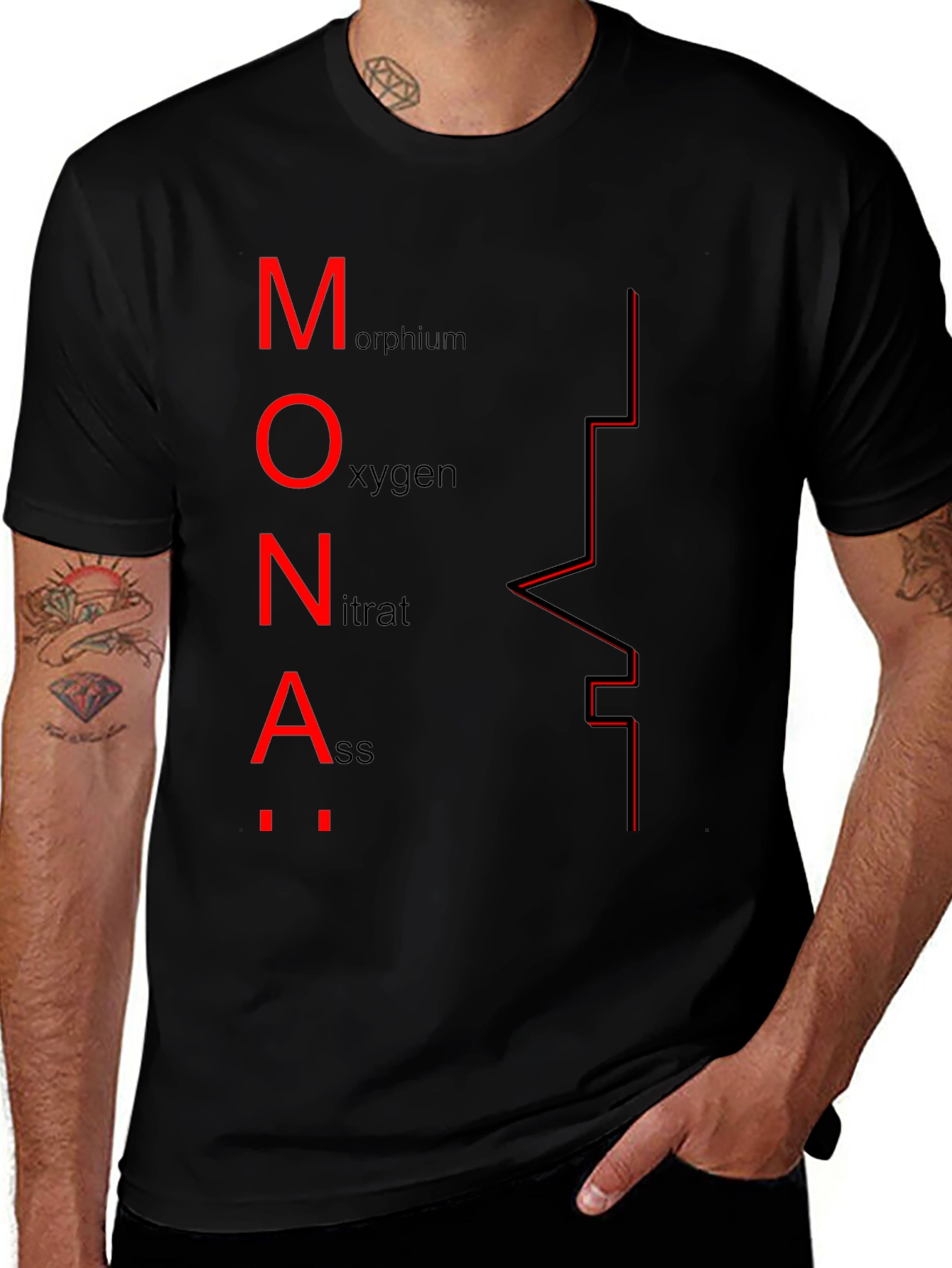 MONA Chemistry Pun T-Shirt - Black