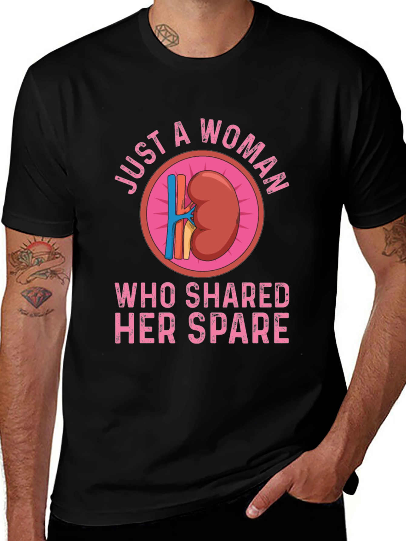 Variant 26 of Woman Shared Spare Kidney Donor T-Shirt