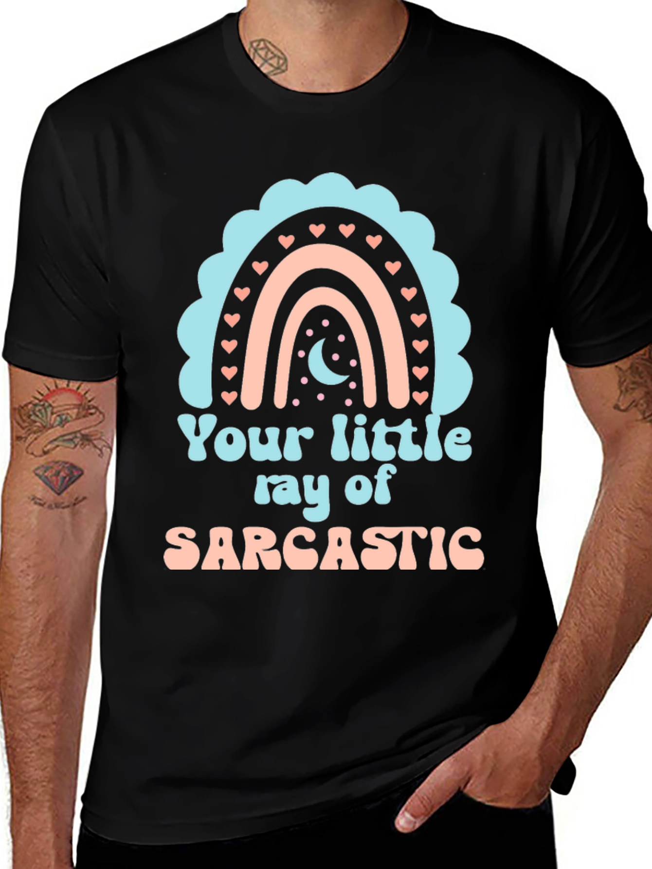 Variant 28 of Sarcastic Rainbow Graphic Tee
