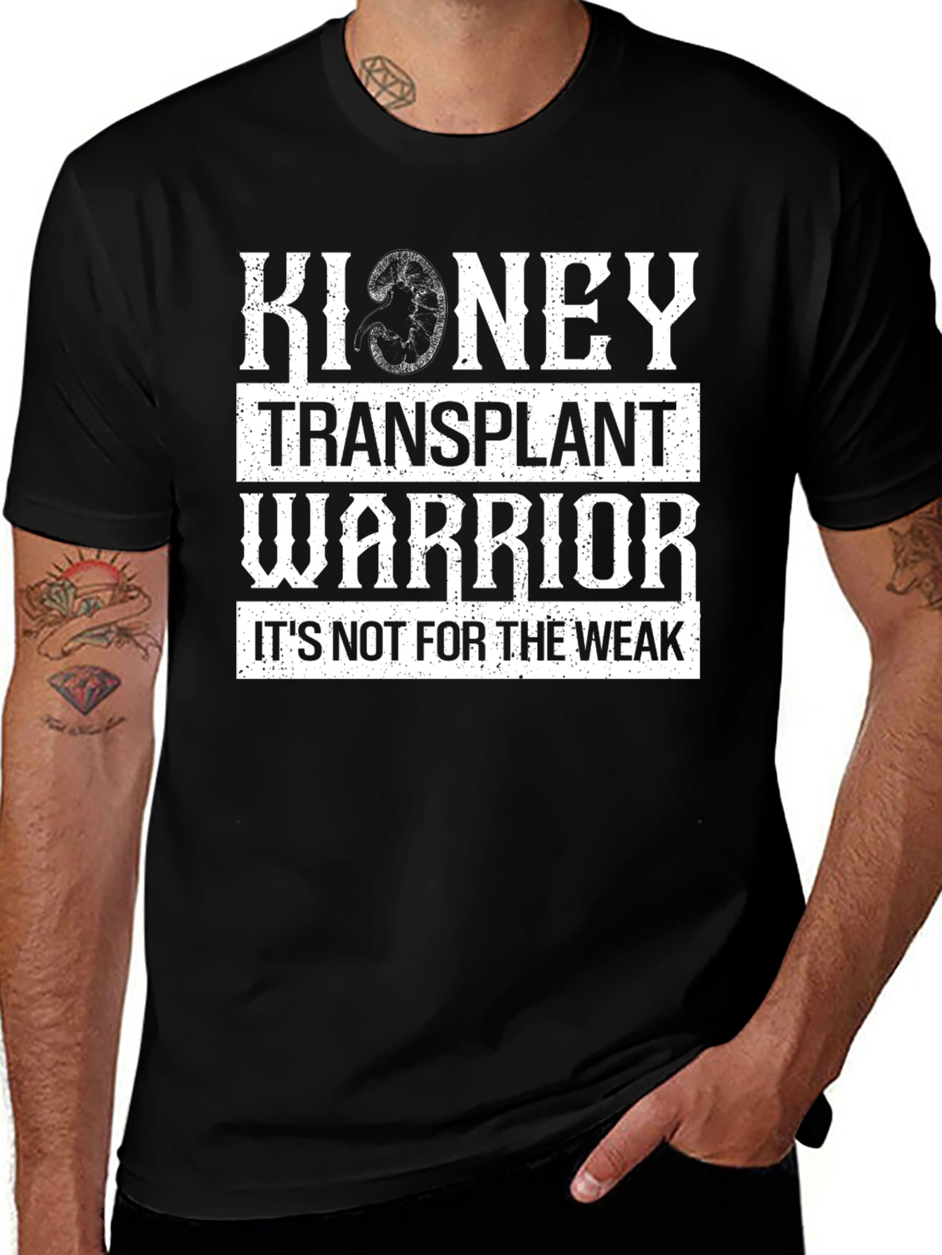 Variant 10 of Kidney Transplant Warrior Graphic T-Shirt