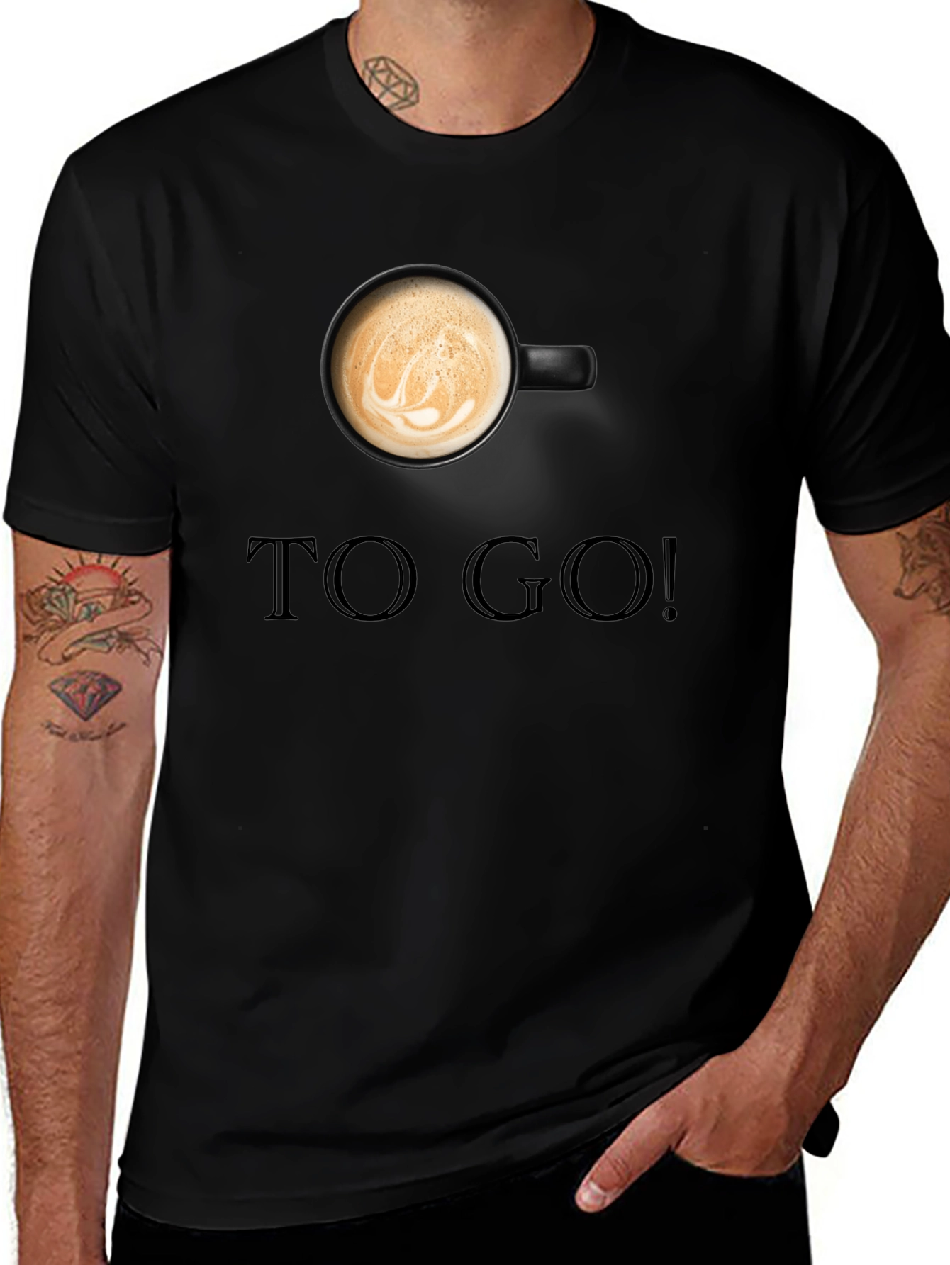 Variant 24 of Coffee To Go Black T-Shirt