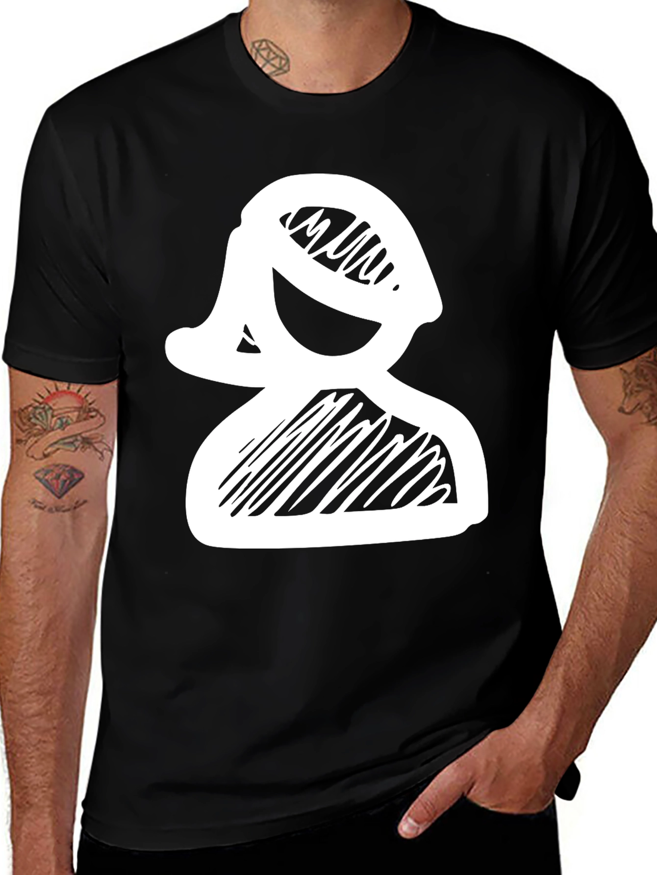 Variant 7 of Sketchy Lady Tee - Unique Graphic T-Shirt