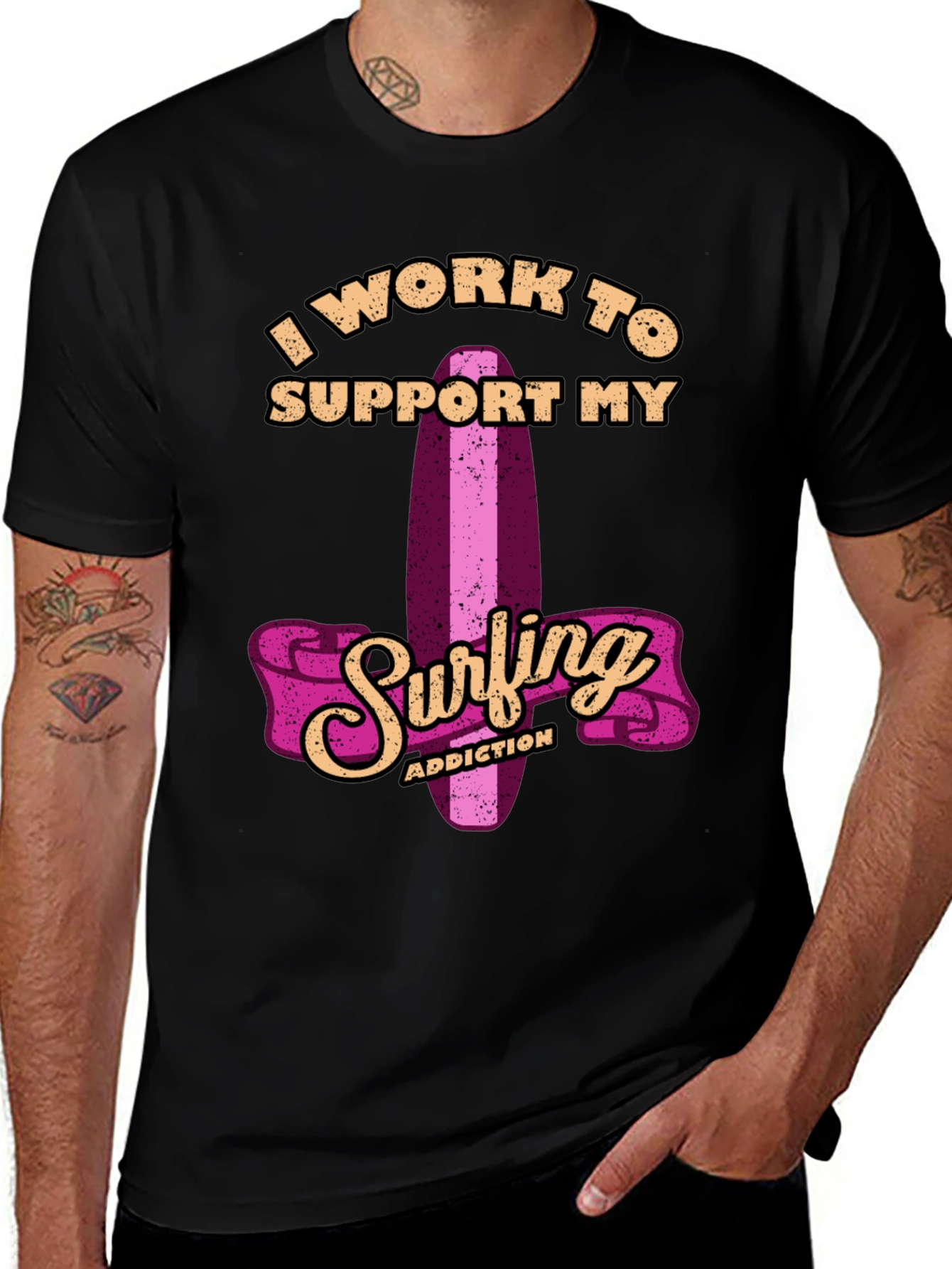 Variant 11 of Surfing Addiction T-Shirt