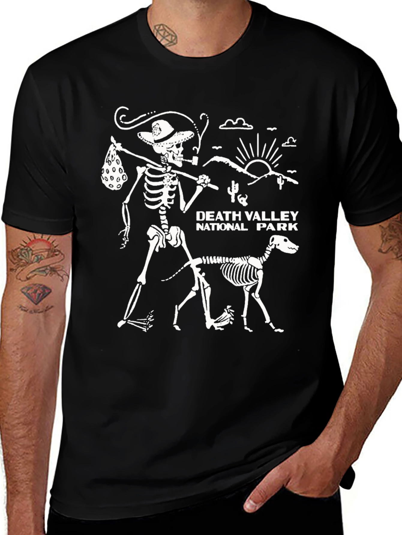 Variant 8 of Death Valley Skeleton Dog T-Shirt