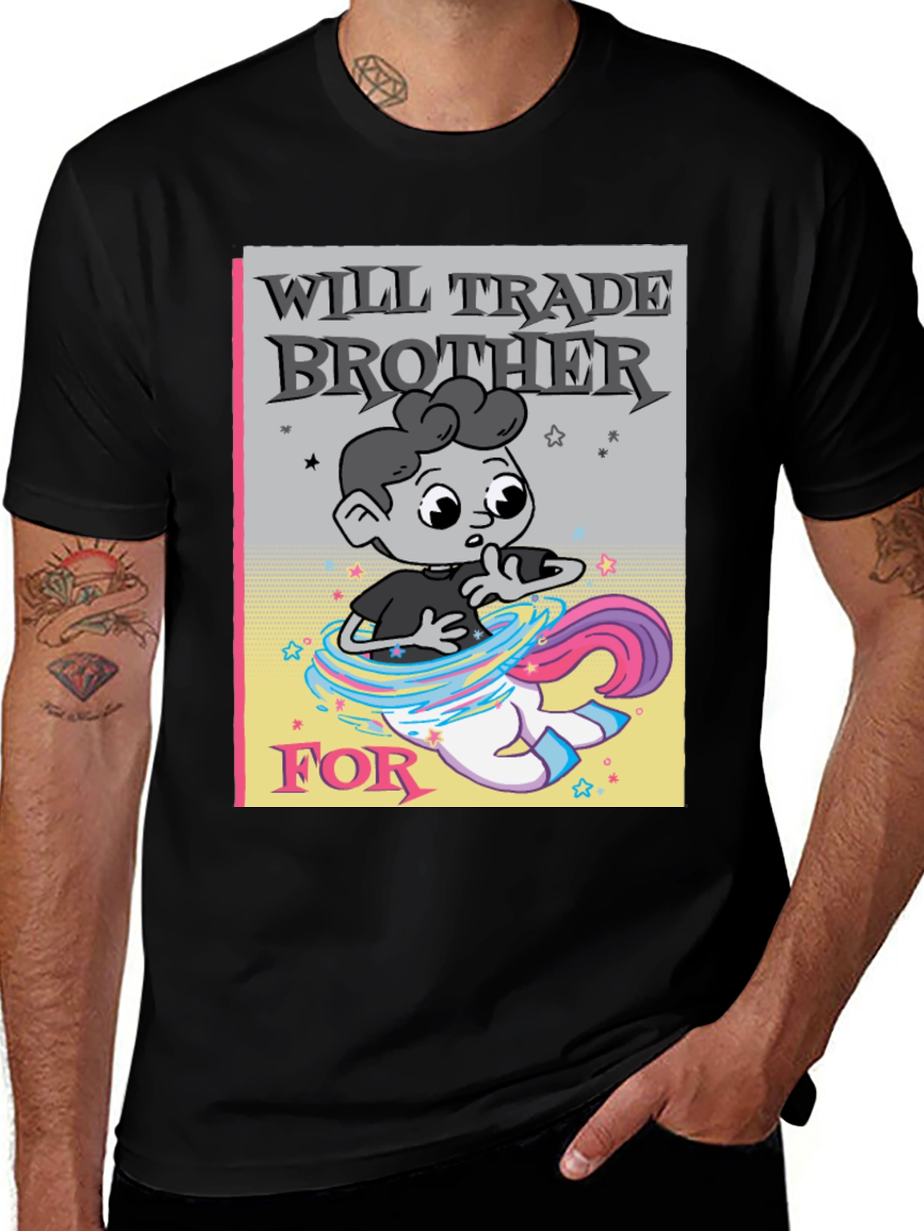 Variant 7 of Will Trade Brother For Unicorn T-Shirt - Funny Sibling Tee